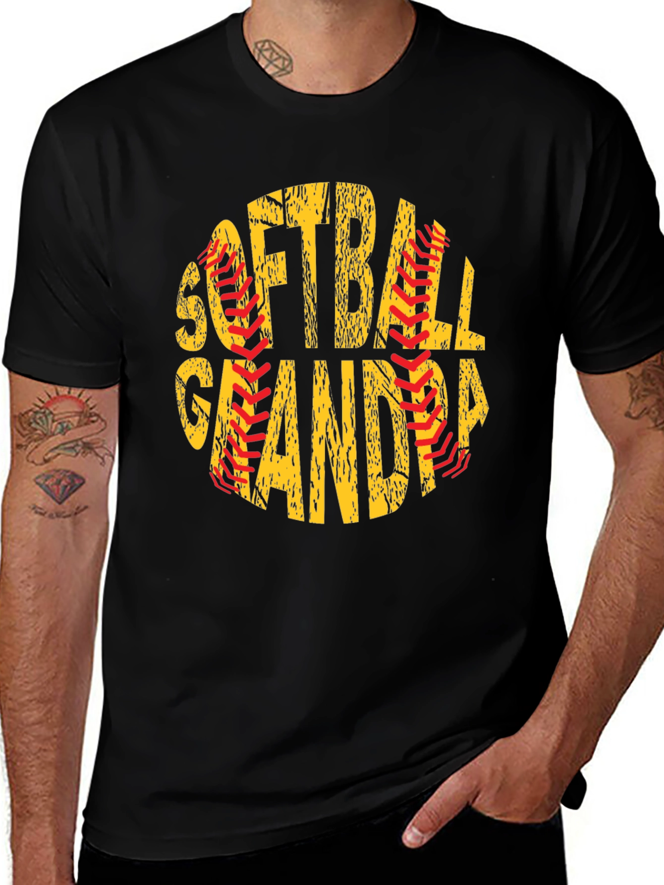 Softball Grandpa T-Shirt - Baseball Lover Gift