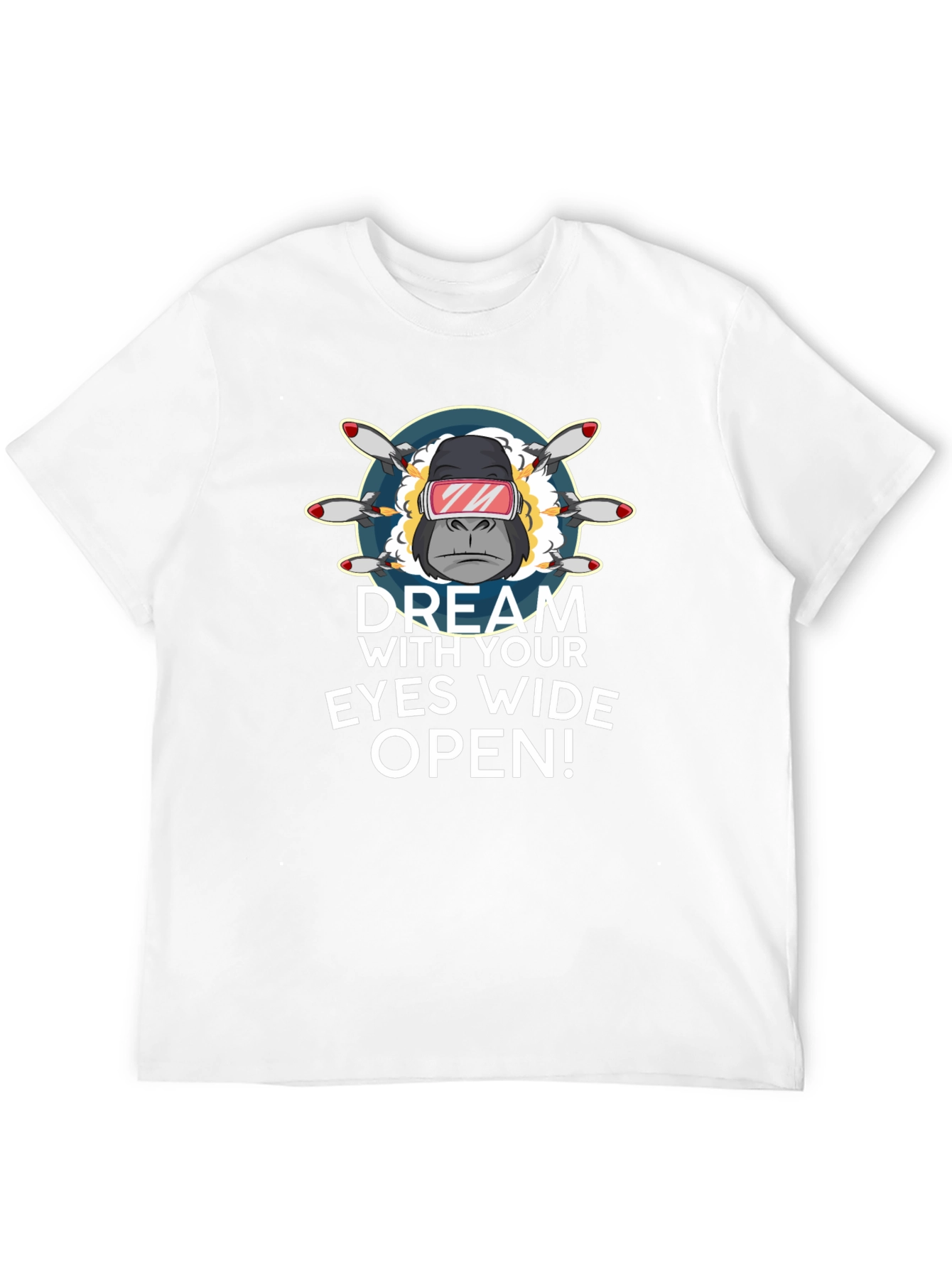 Dream with Your Eyes Wide Open Black T-Shirt