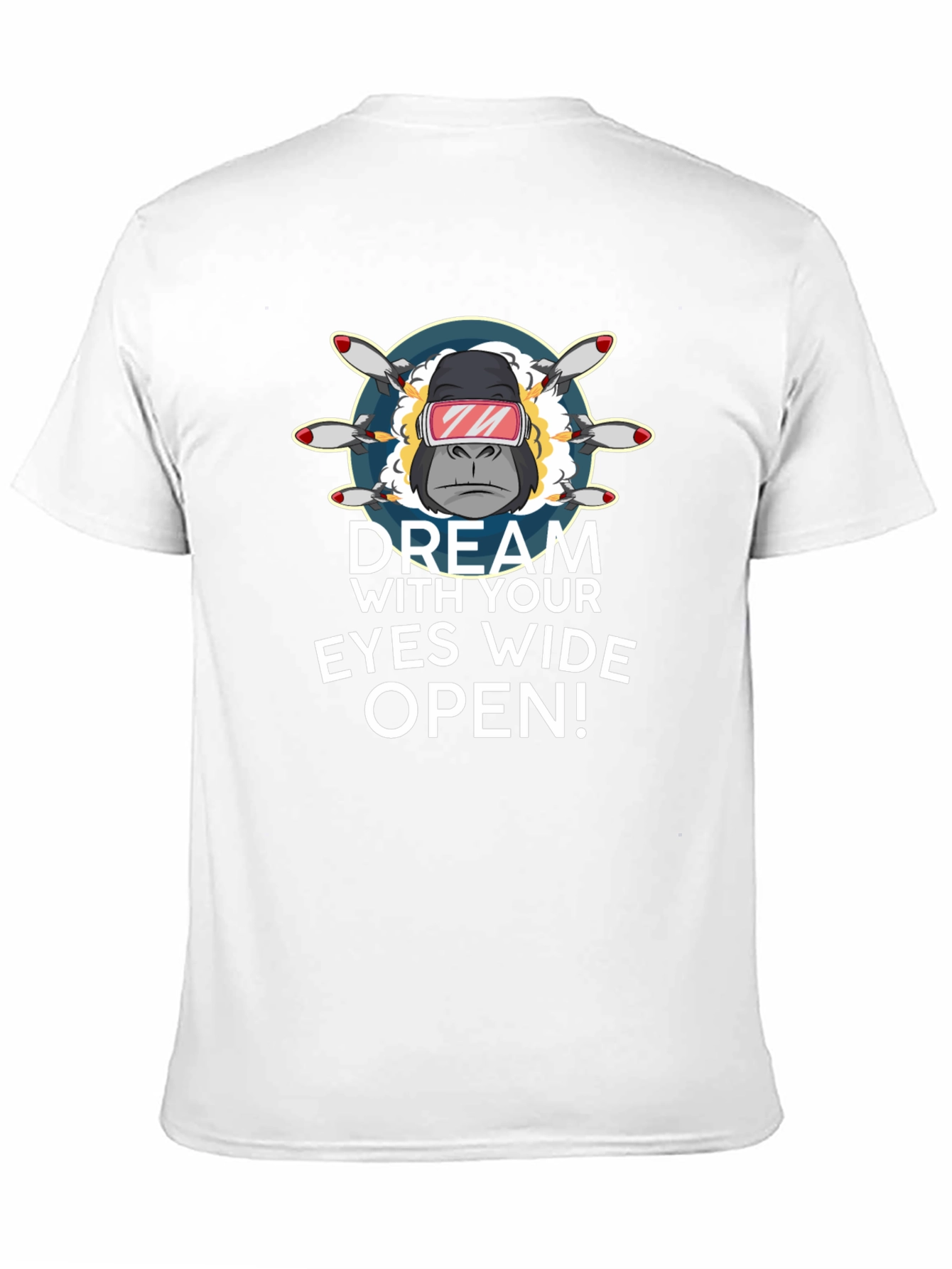 Dream with Your Eyes Wide Open Black T-Shirt