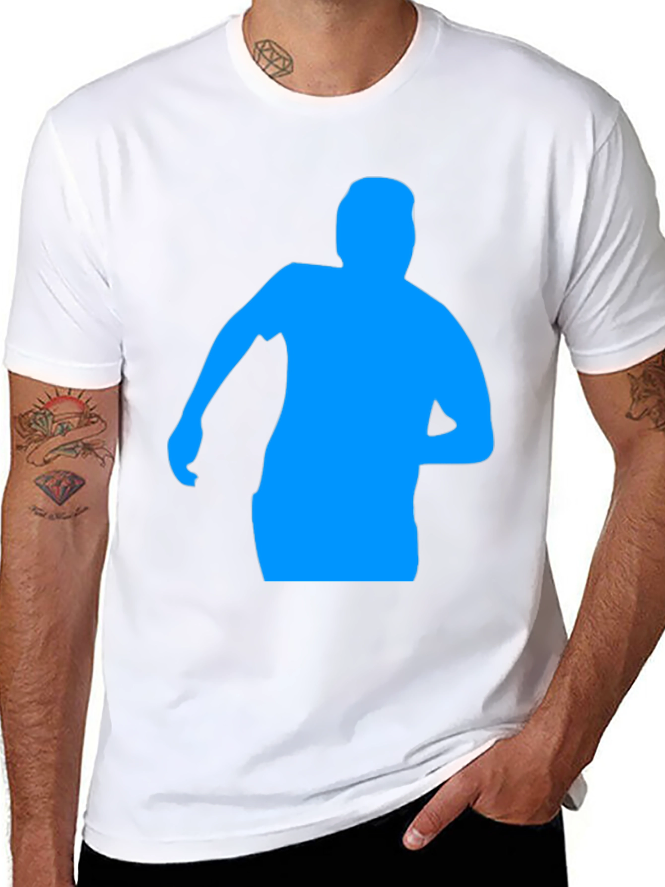 Silhouette Graphic Tee - Mens Black T-Shirt