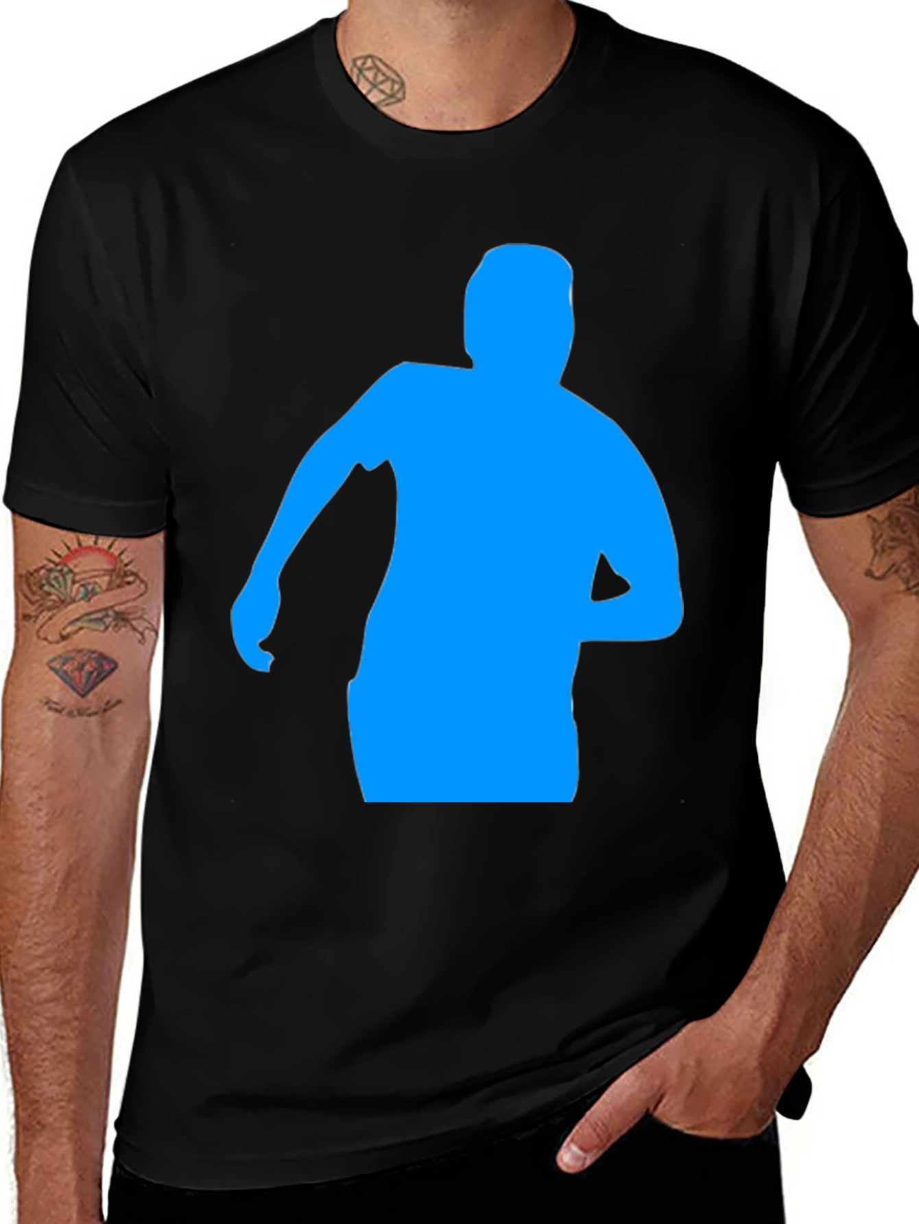 Silhouette Graphic Tee - Mens Black T-Shirt
