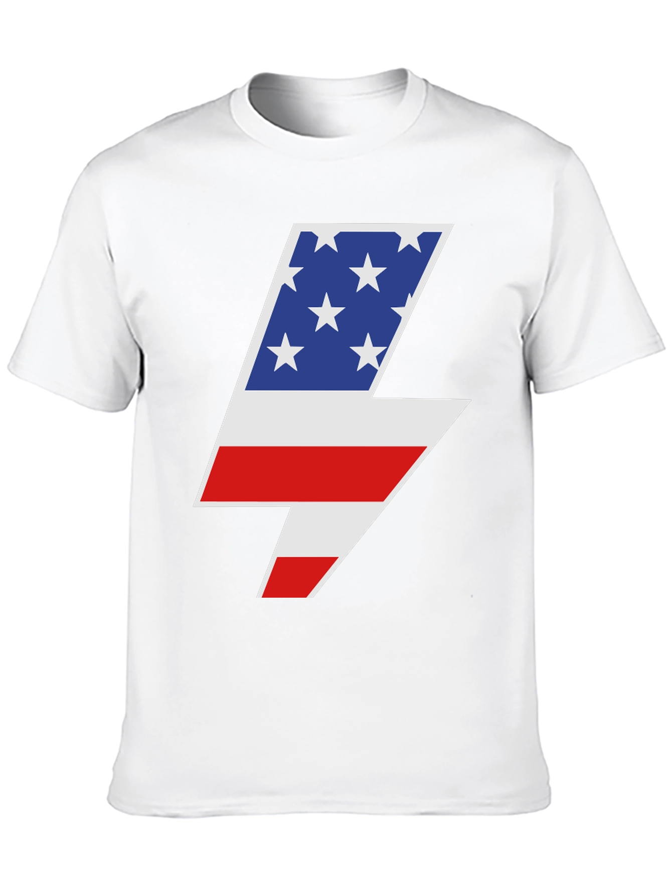 American Flag Lightning Bolt Graphic Tee