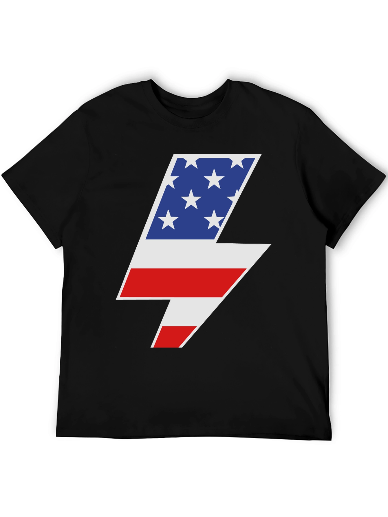American Flag Lightning Bolt Graphic Tee