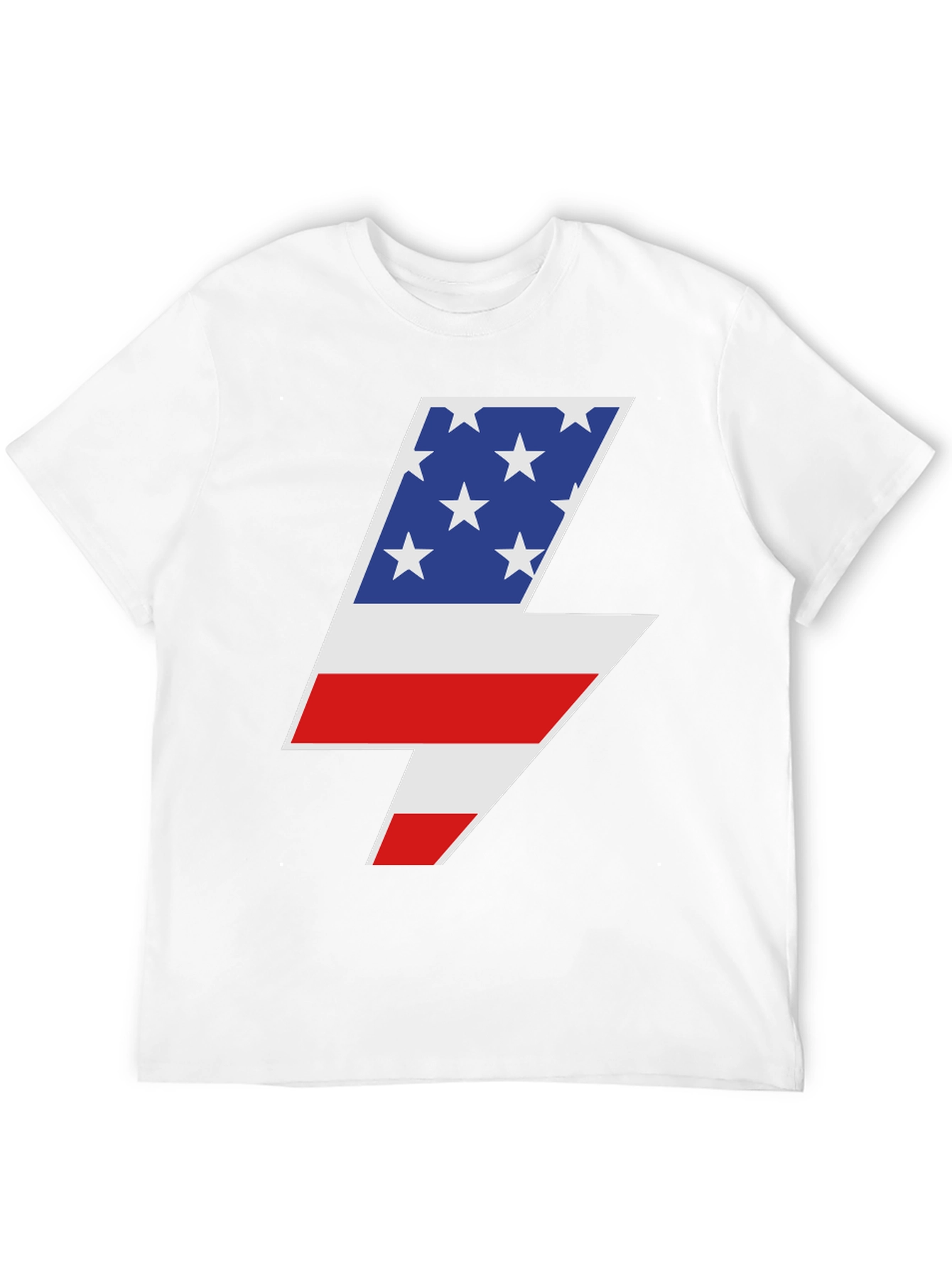 American Flag Lightning Bolt Graphic Tee