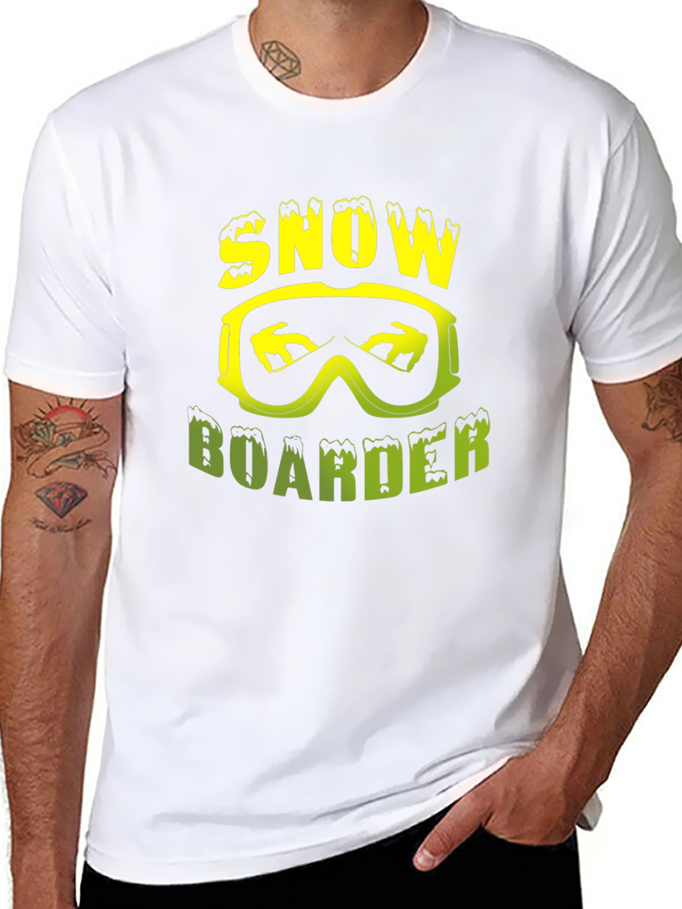 Snowboarder Graphic Tee -  Skiing Shirt
