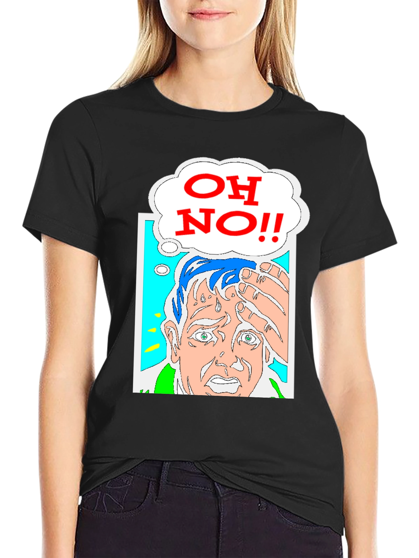 Oh No! Graphic Print Tee