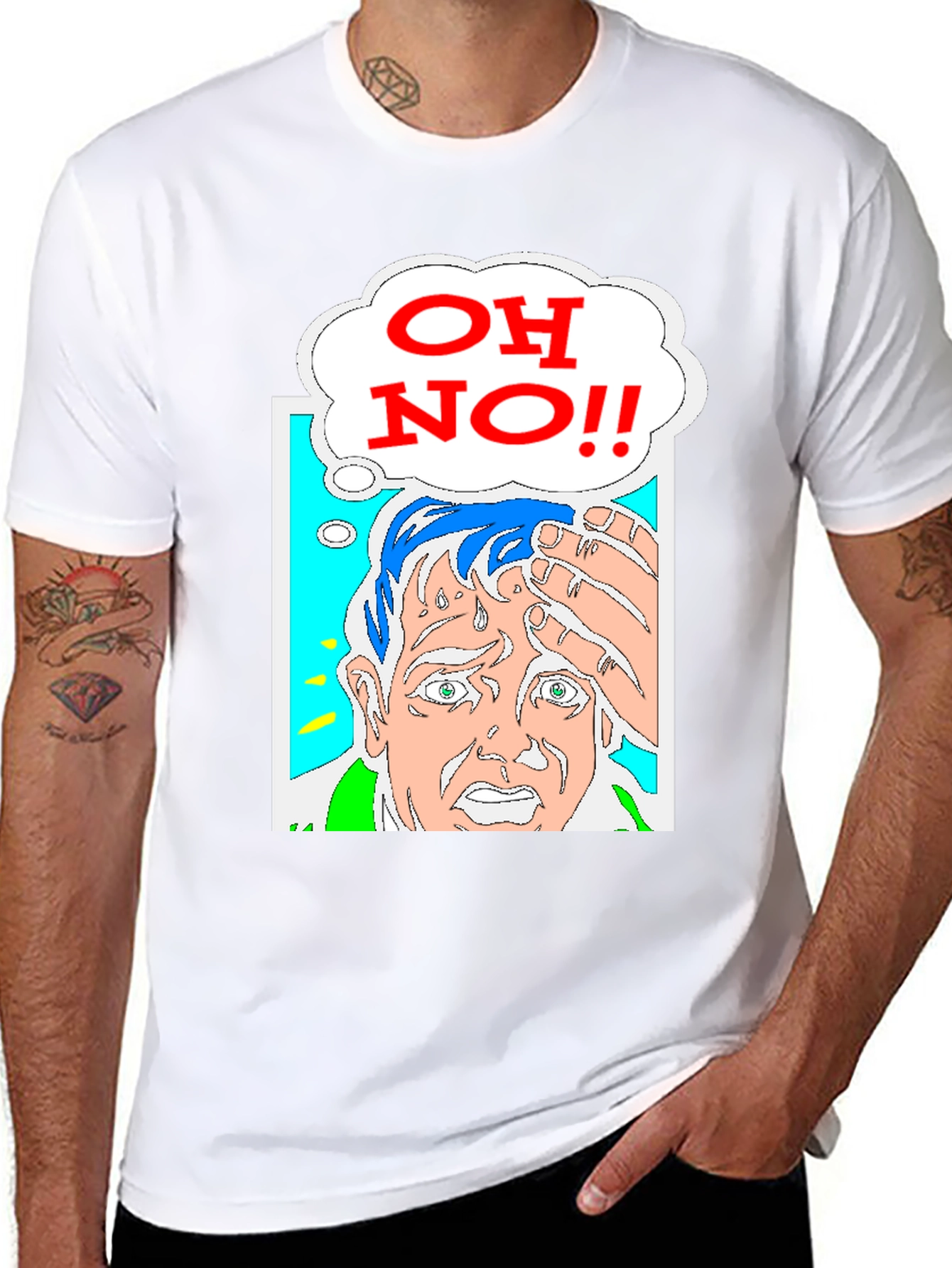 Oh No! Graphic Print Tee