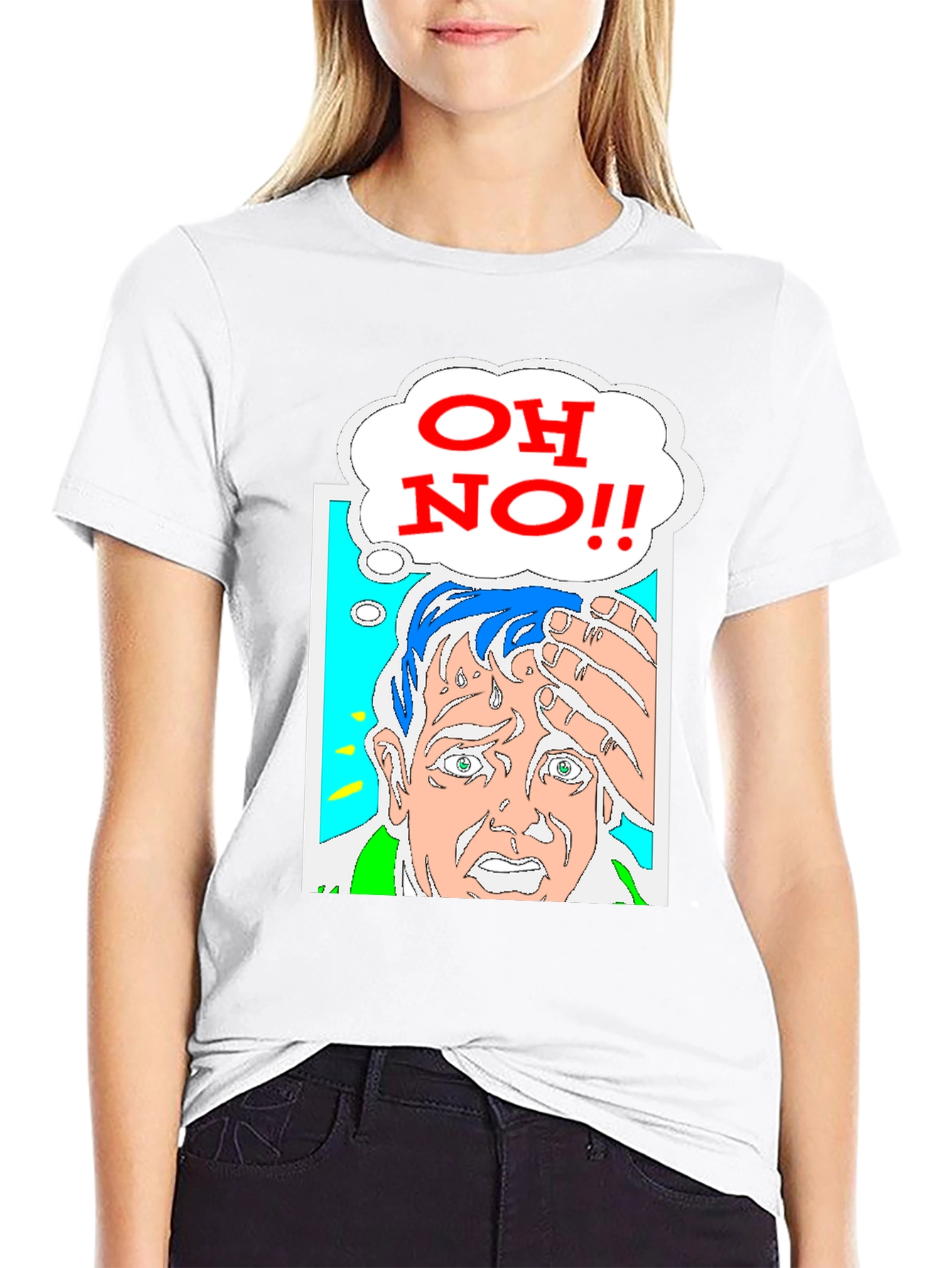 Oh No! Graphic Print Tee