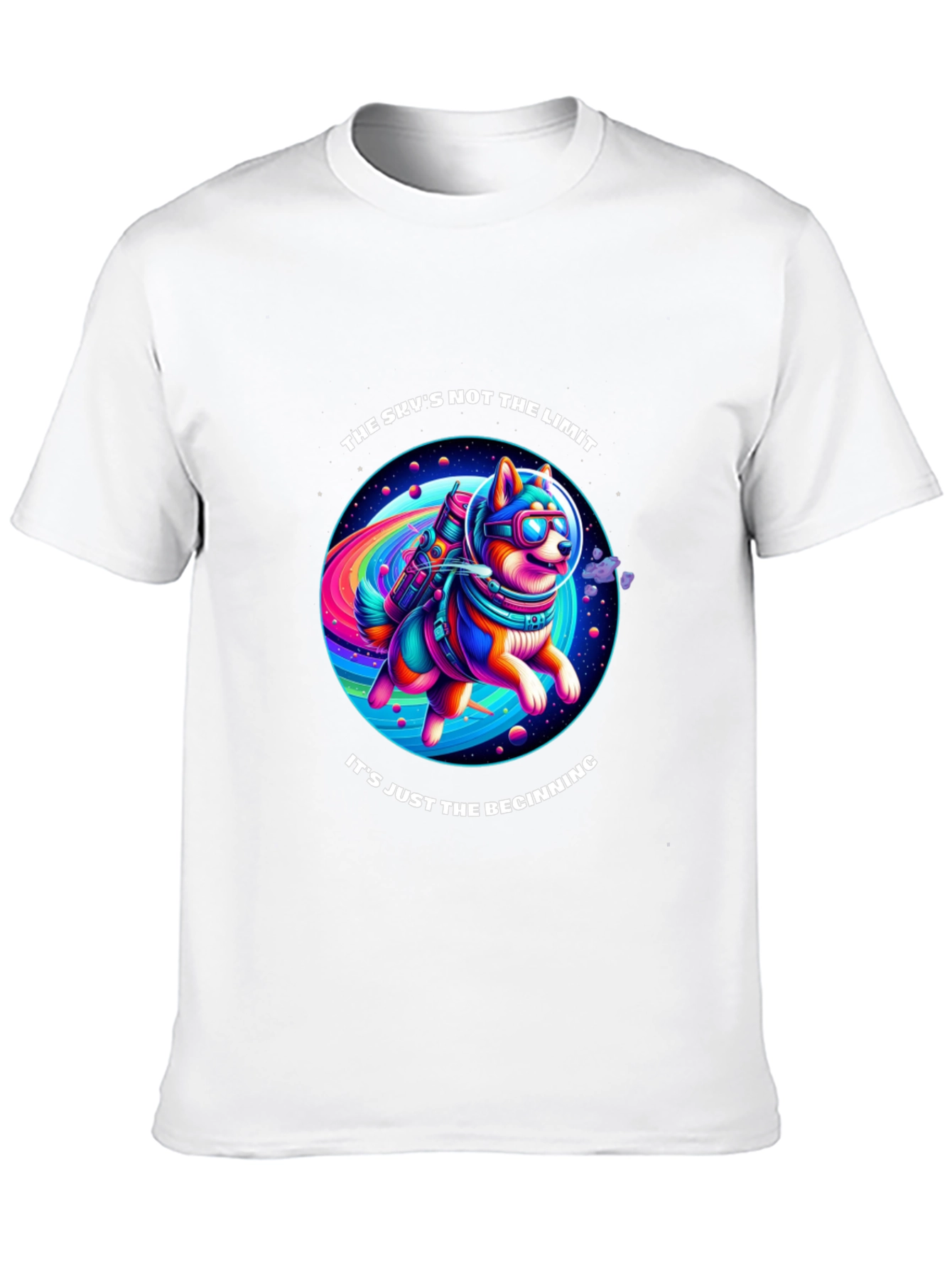 Space Dog T-Shirt: The Skys Not The Limit!