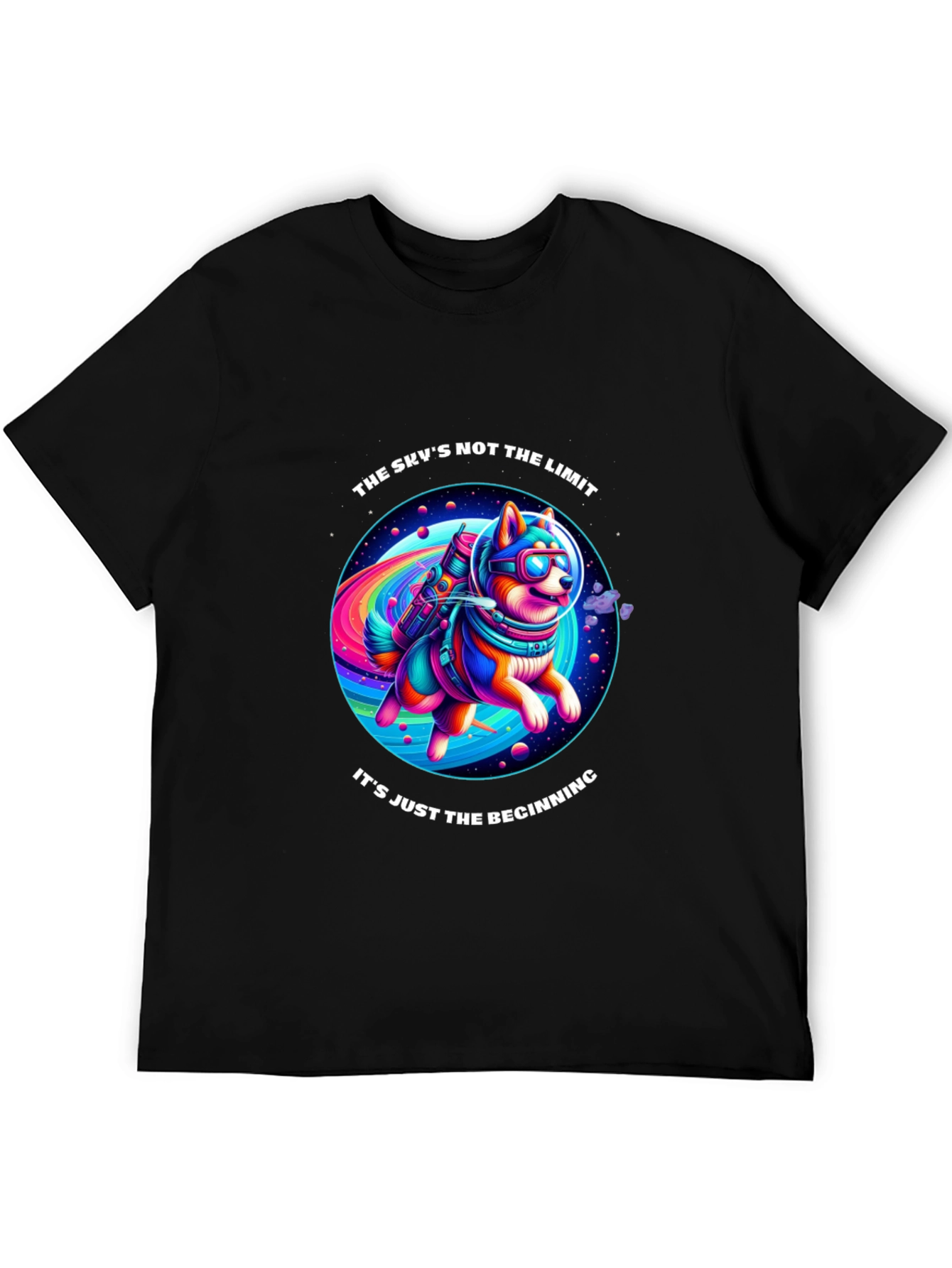 Space Dog T-Shirt: The Skys Not The Limit!