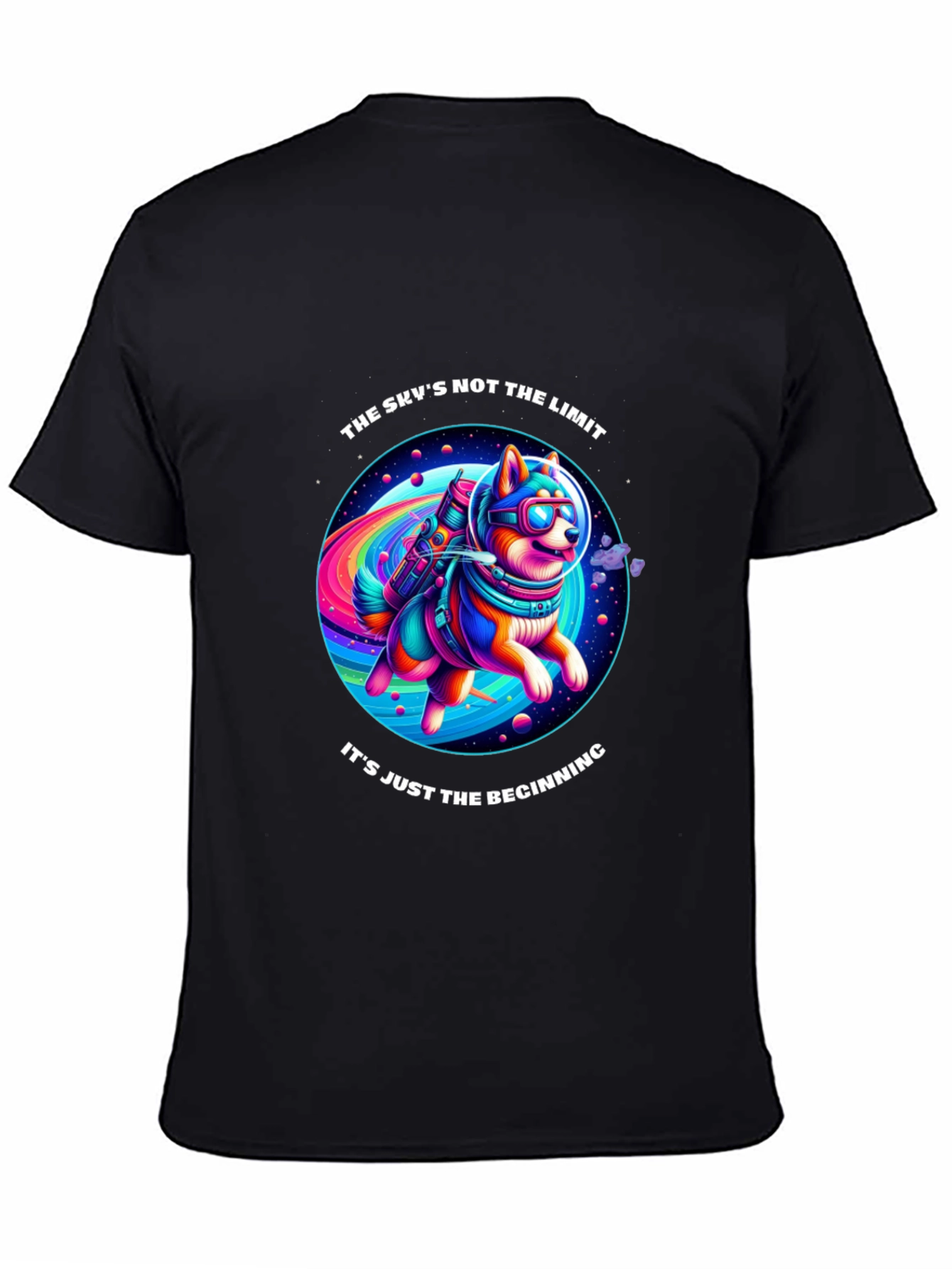 Space Dog T-Shirt: The Skys Not The Limit!