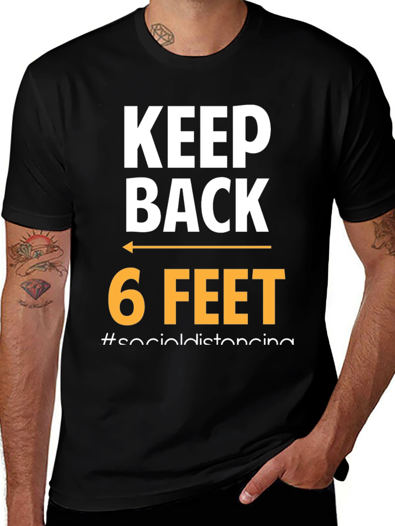 Keep Back 6 Feet Social Distancing T-Shirt