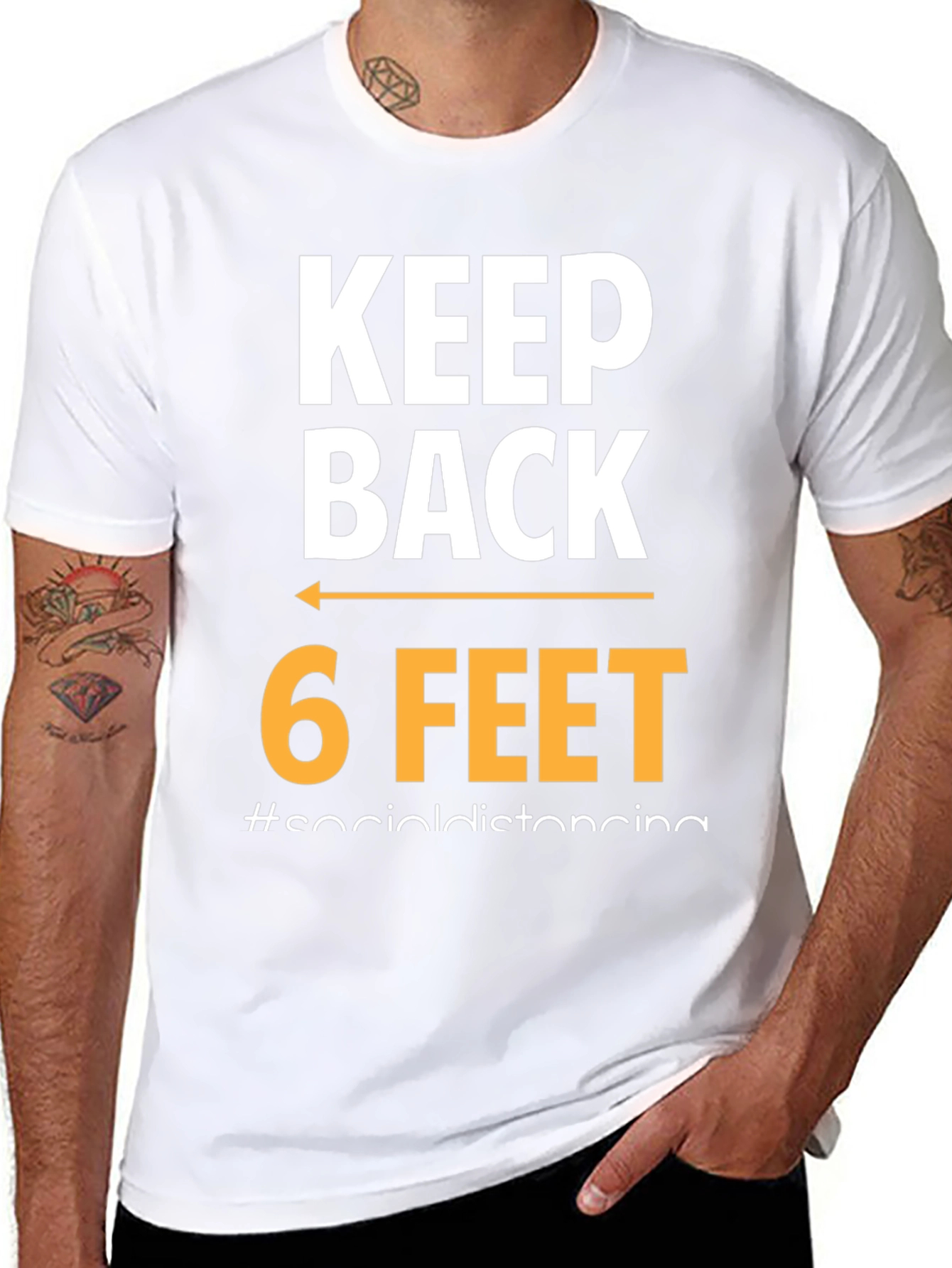 Keep Back 6 Feet Social Distancing T-Shirt