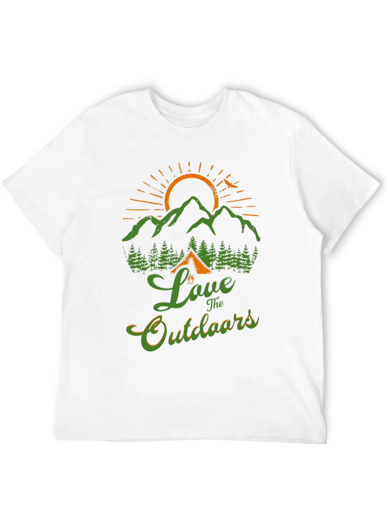 Love The Outdoors Graphic T-Shirt Camping Nature Tee