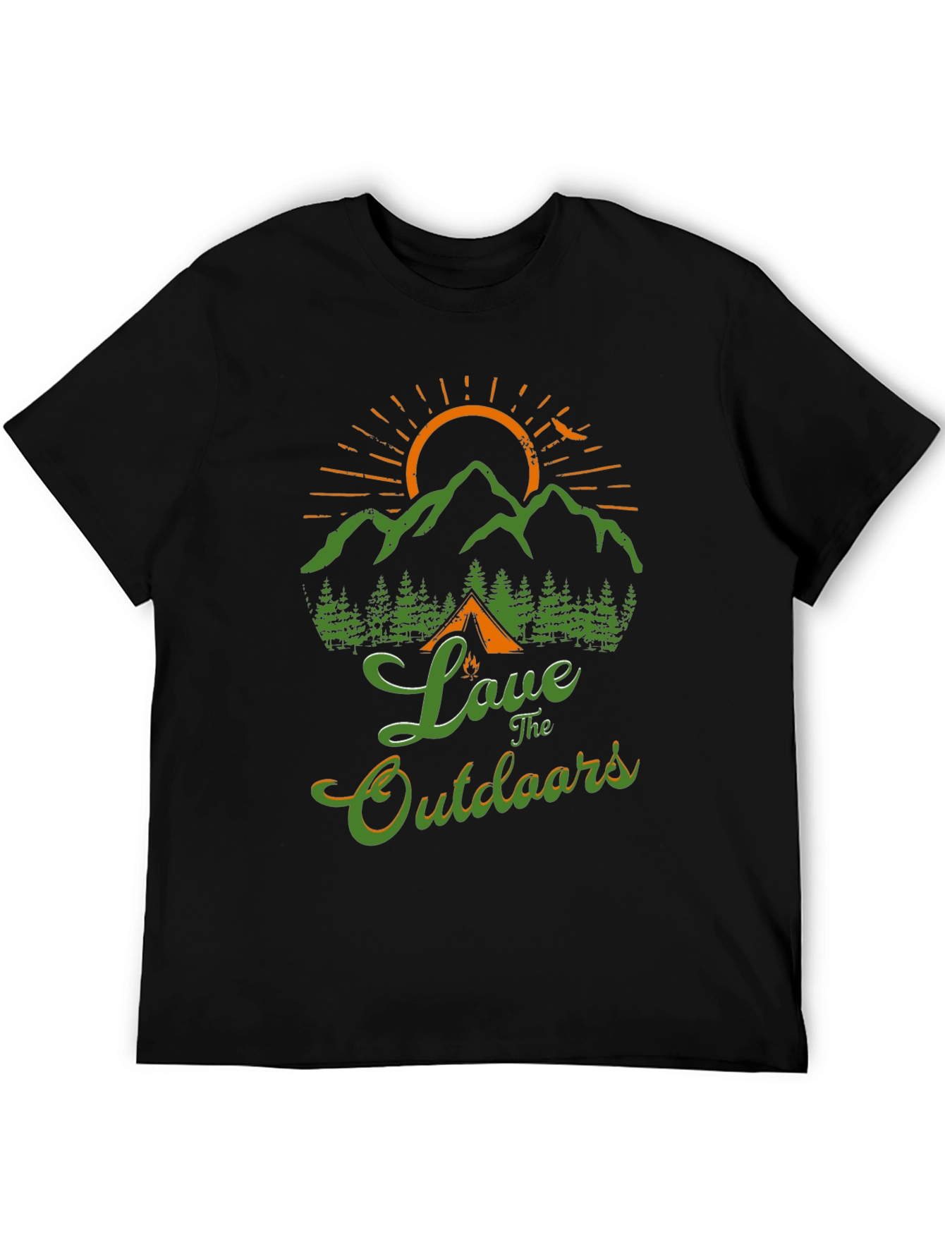 Love The Outdoors Graphic T-Shirt Camping Nature Tee