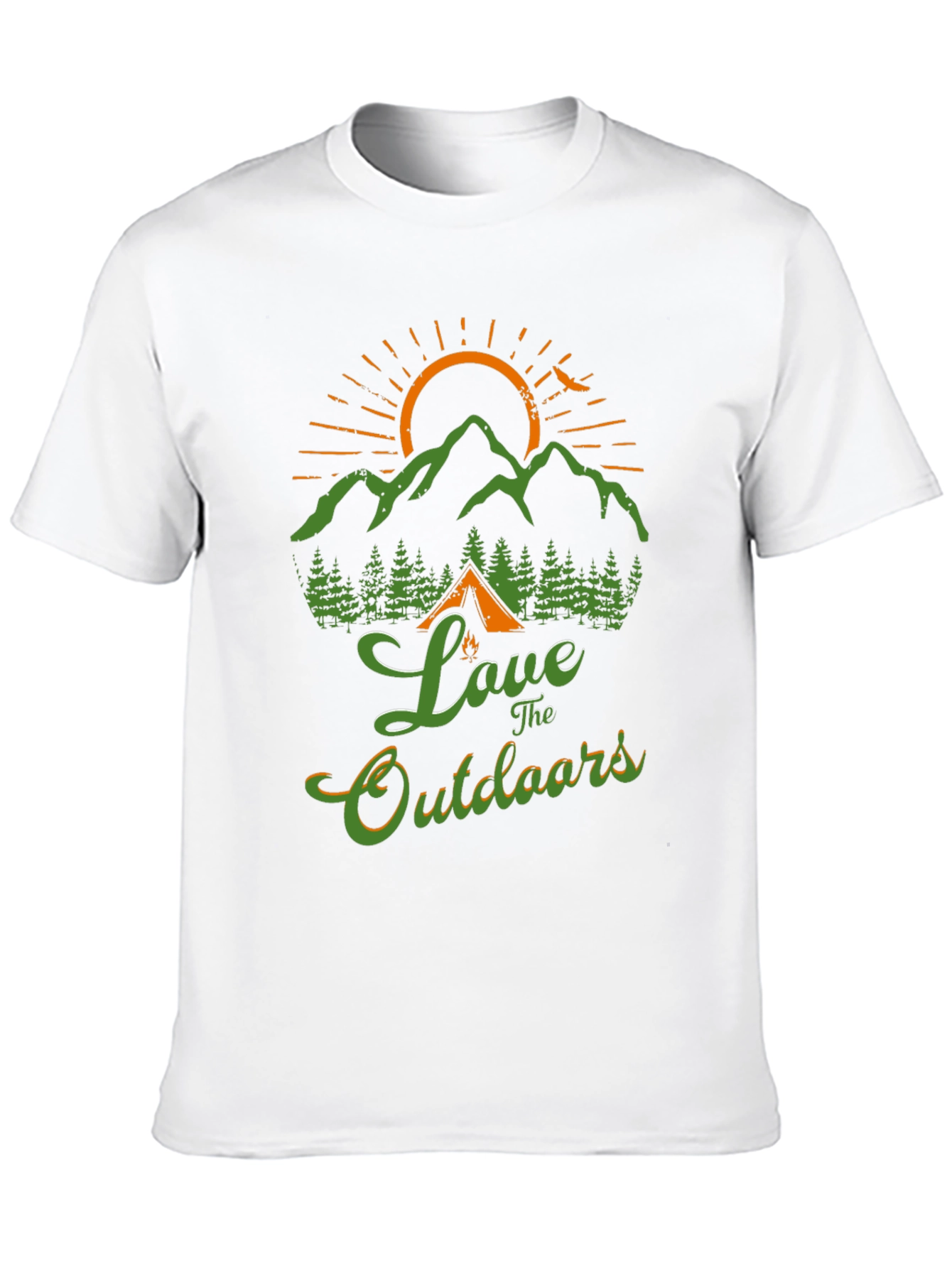 Love The Outdoors Graphic T-Shirt Camping Nature Tee
