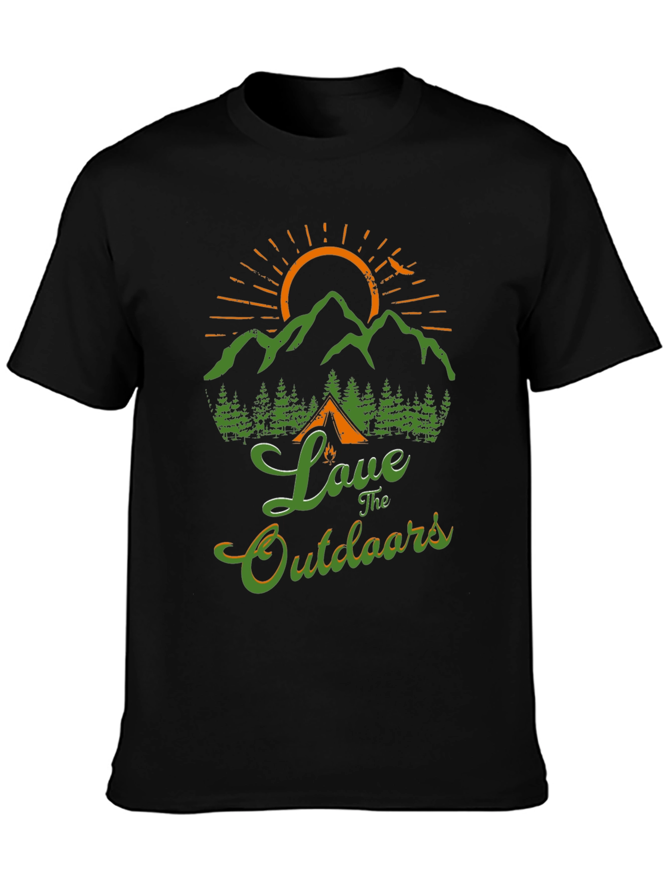 Love The Outdoors Graphic T-Shirt Camping Nature Tee