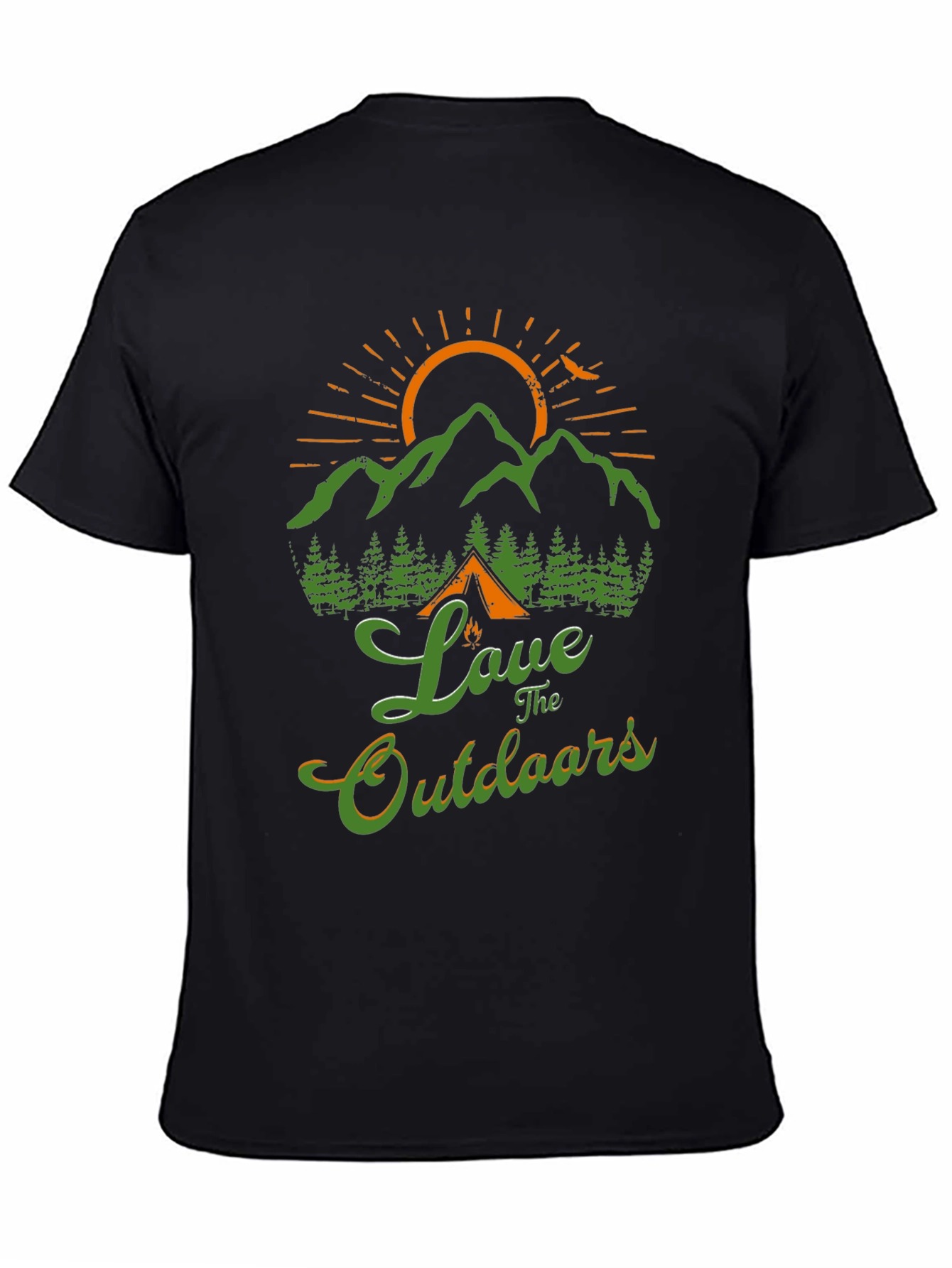 Love The Outdoors Graphic T-Shirt Camping Nature Tee