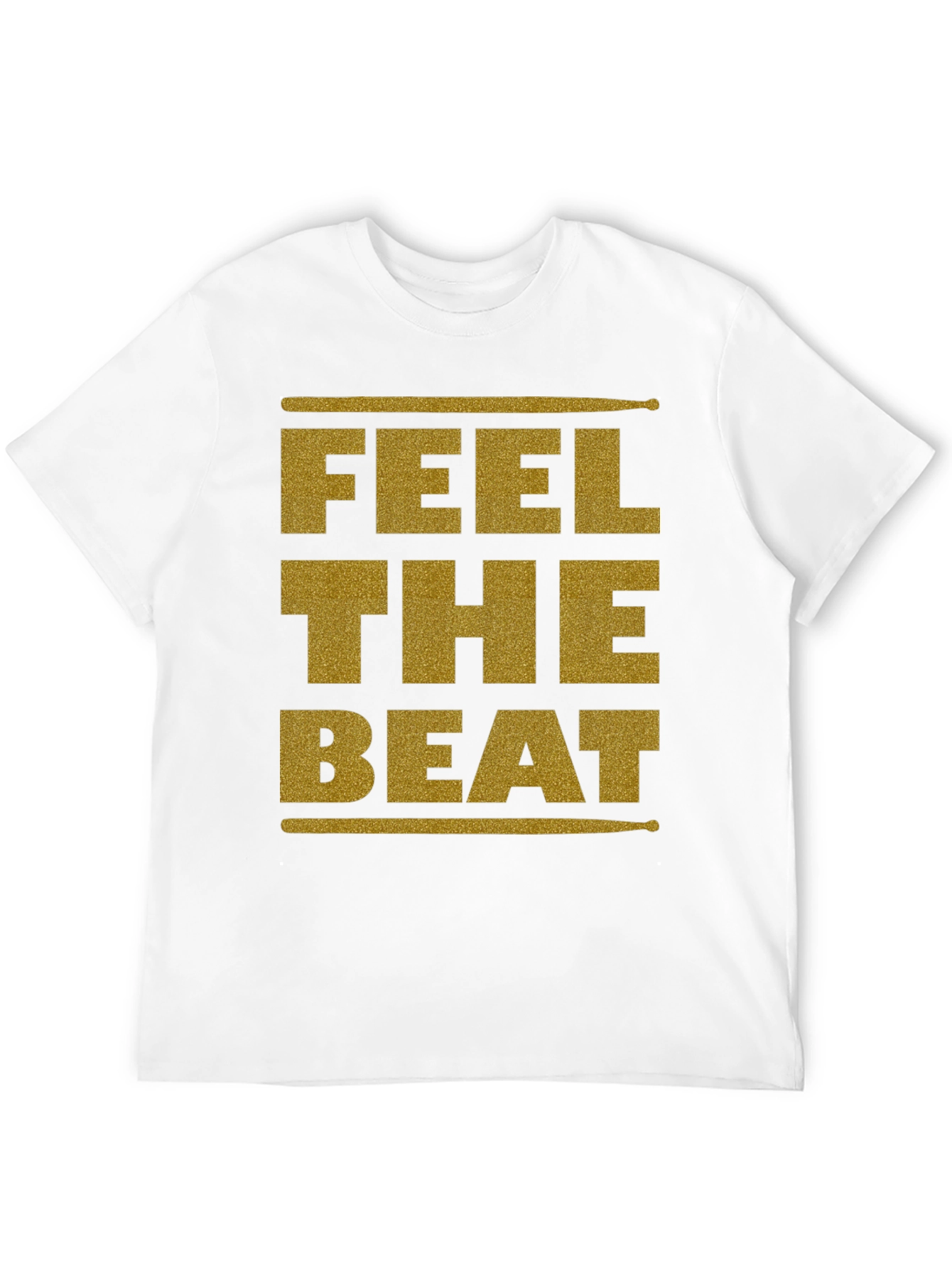 Feel the Beat Graphic Tee - Drummer T-Shirt