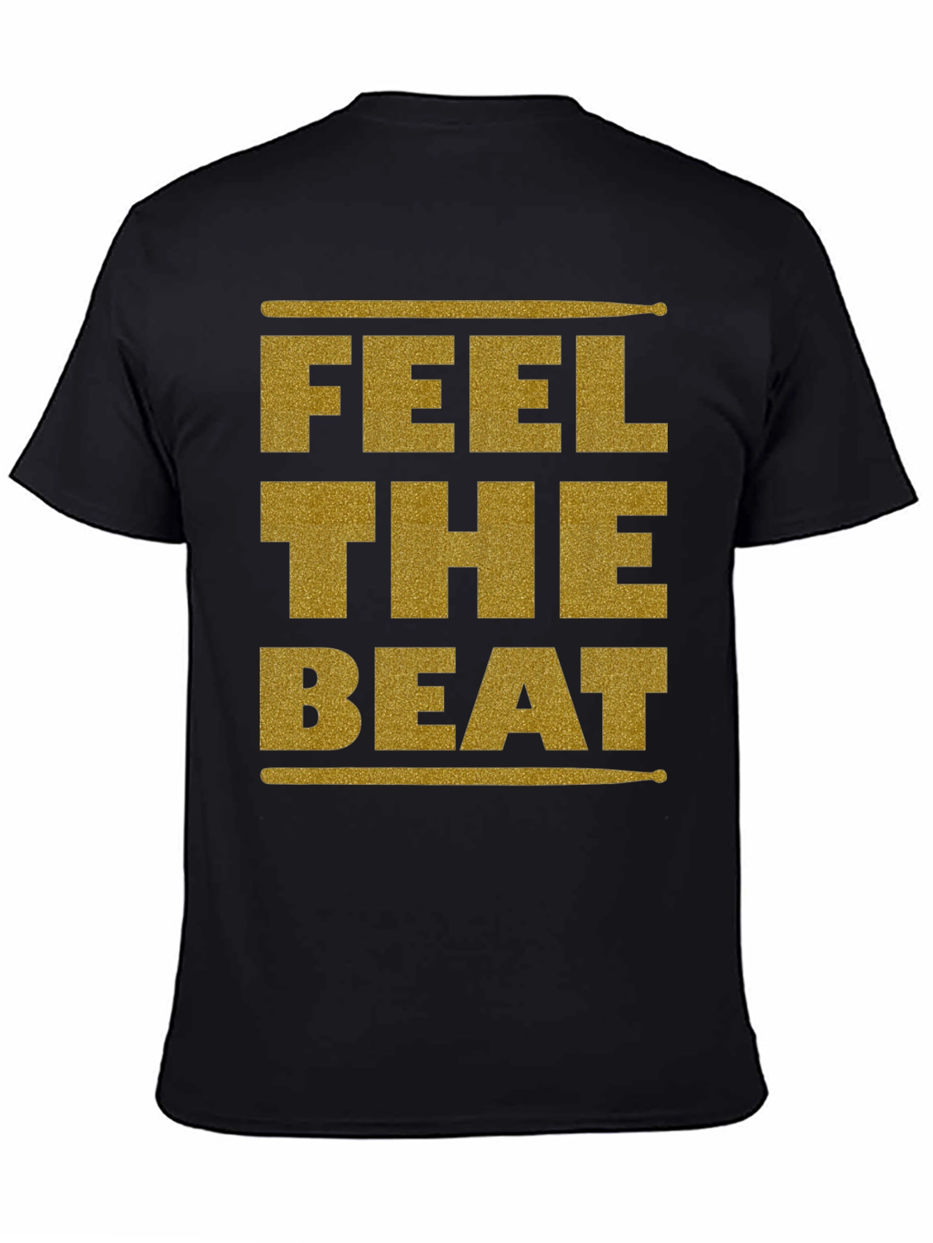 Feel the Beat Graphic Tee - Drummer T-Shirt