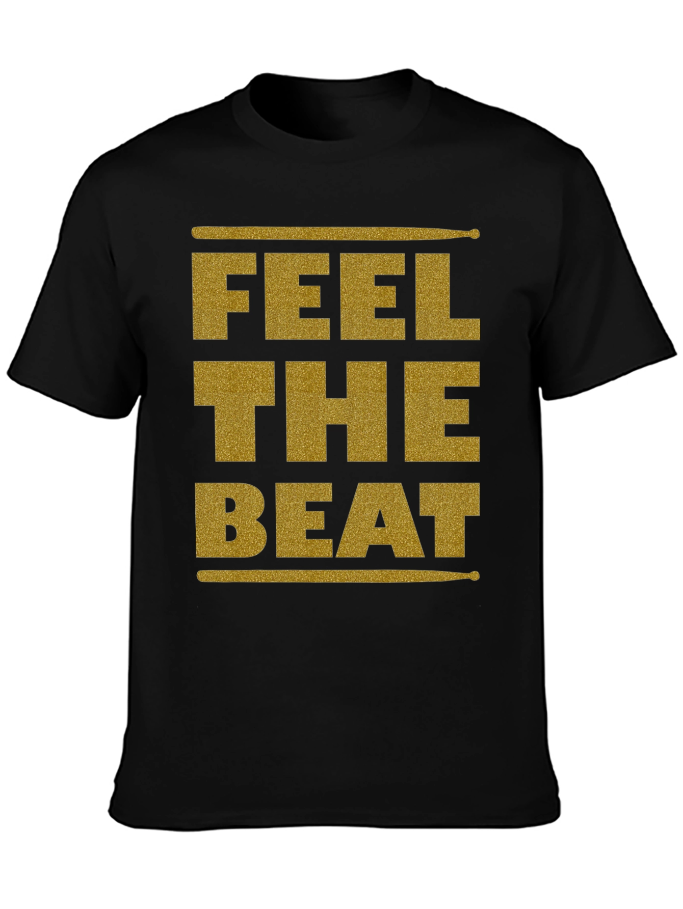Feel the Beat Graphic Tee - Drummer T-Shirt