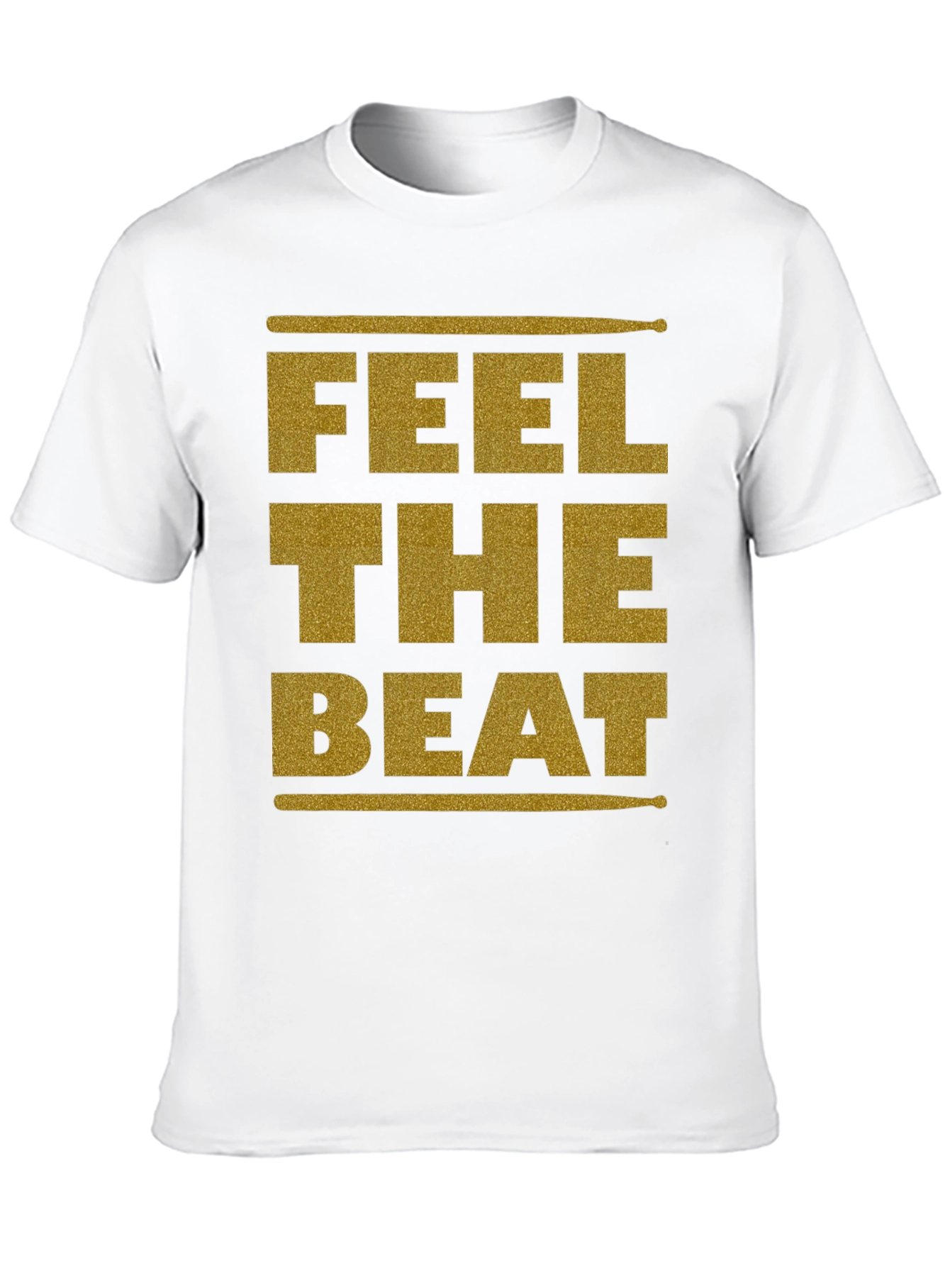 Feel the Beat Graphic Tee - Drummer T-Shirt