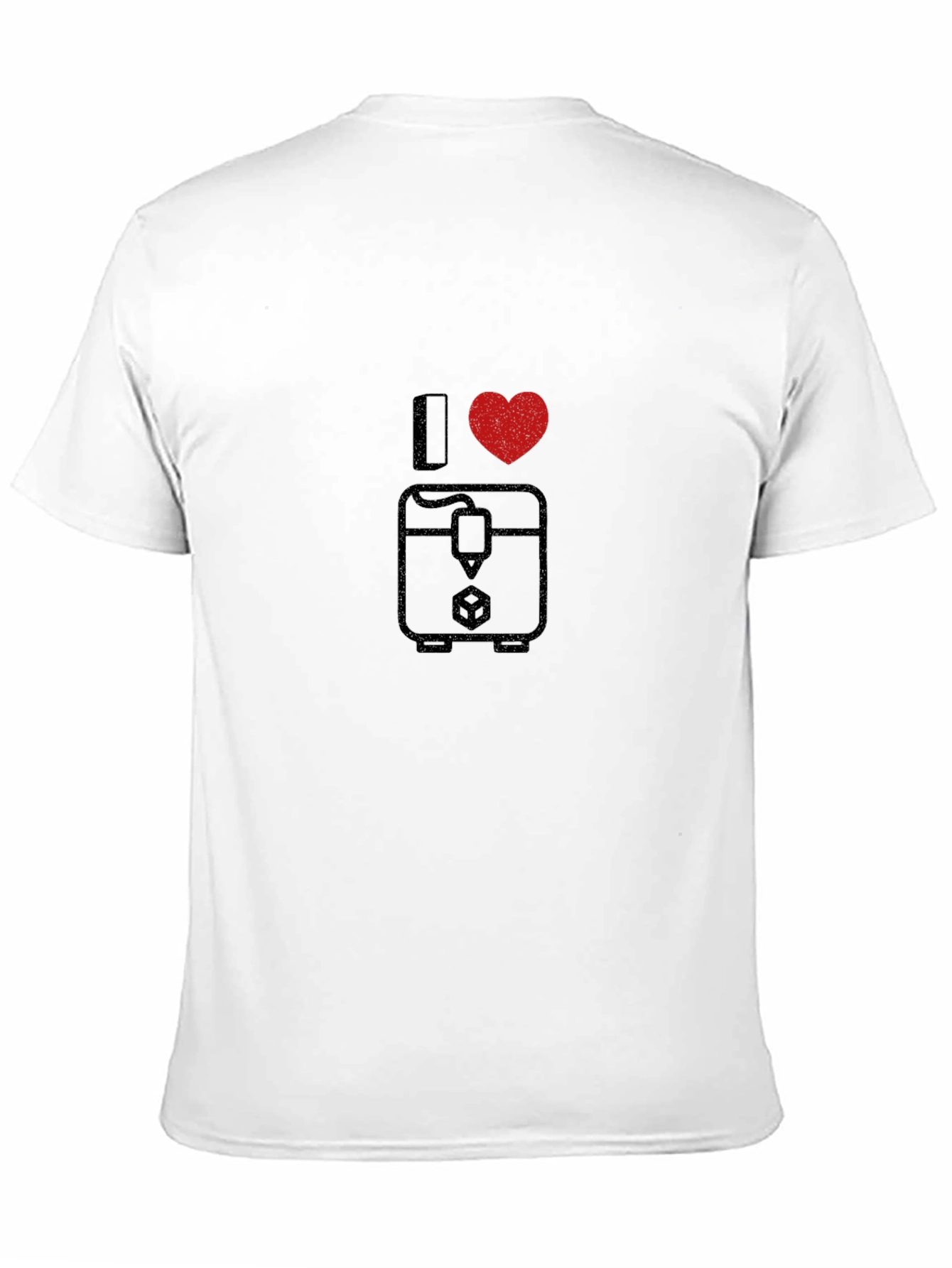 I Heart 3D Printing Black T-Shirt