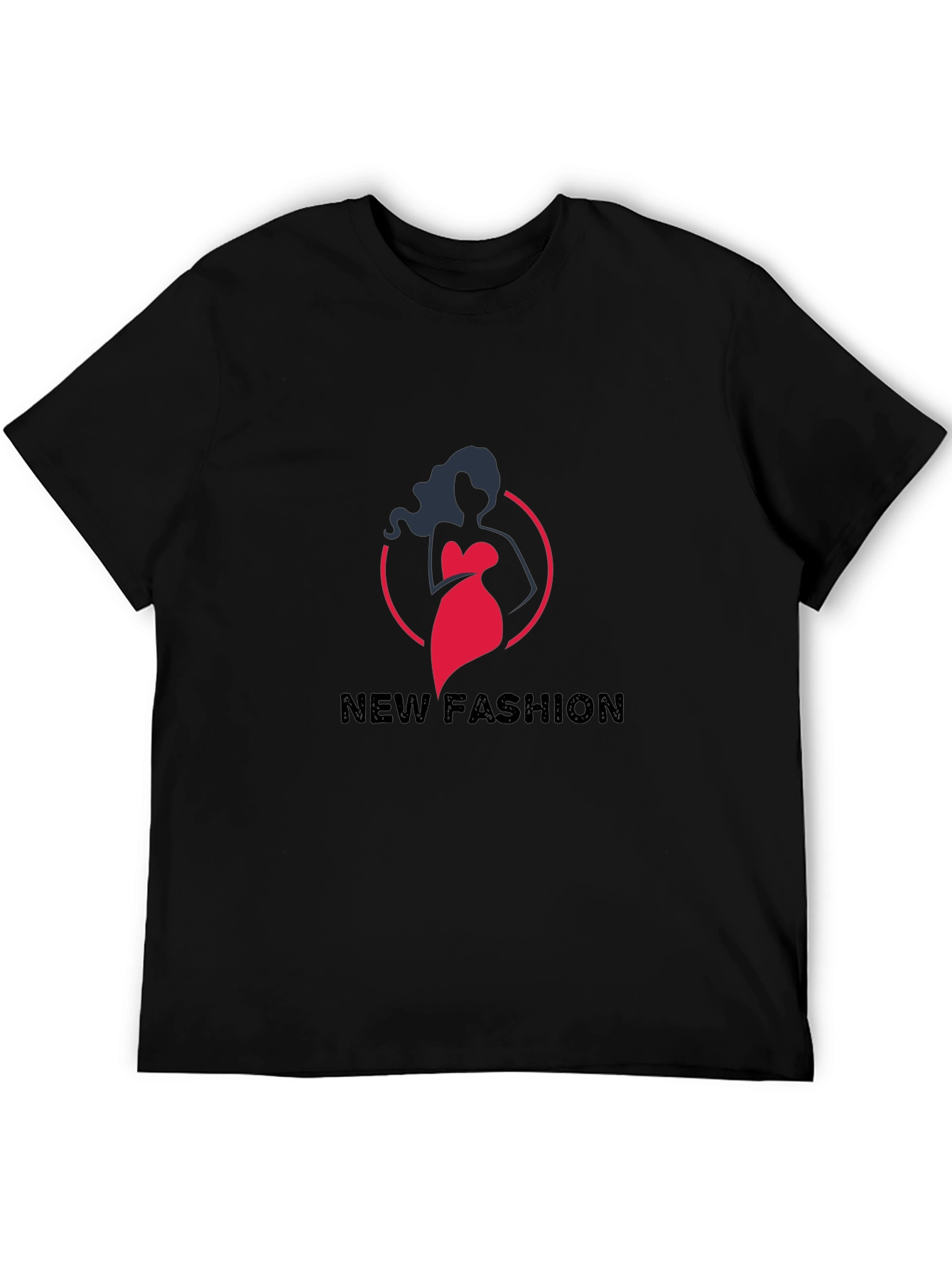 Stylish Black New Fashion Graphic Tee