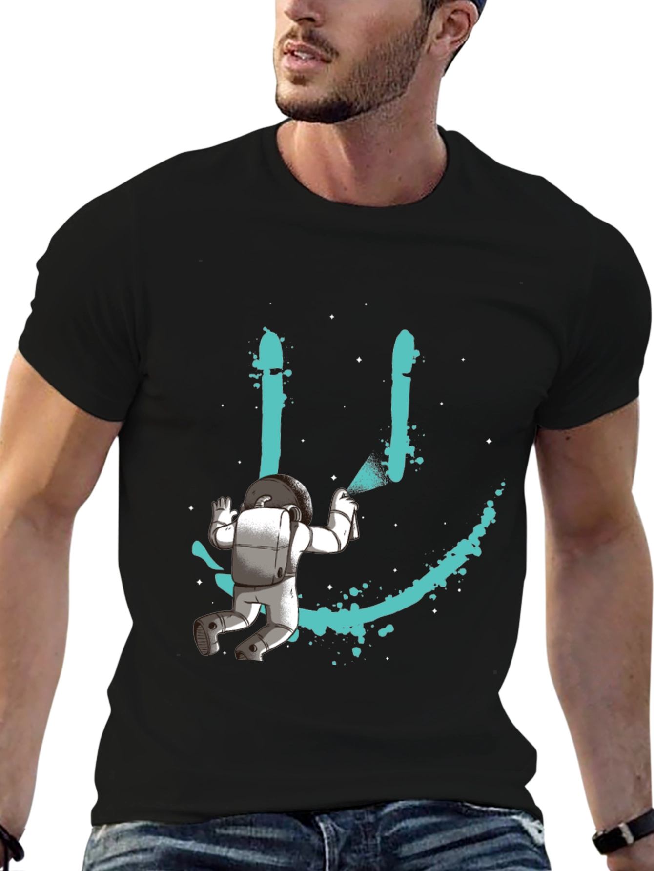Astronaut Painting a Smile T-Shirt