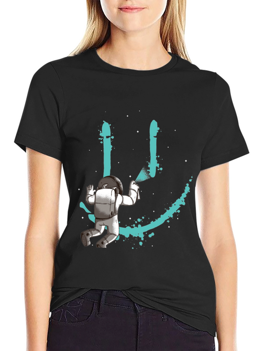 Astronaut Painting a Smile T-Shirt