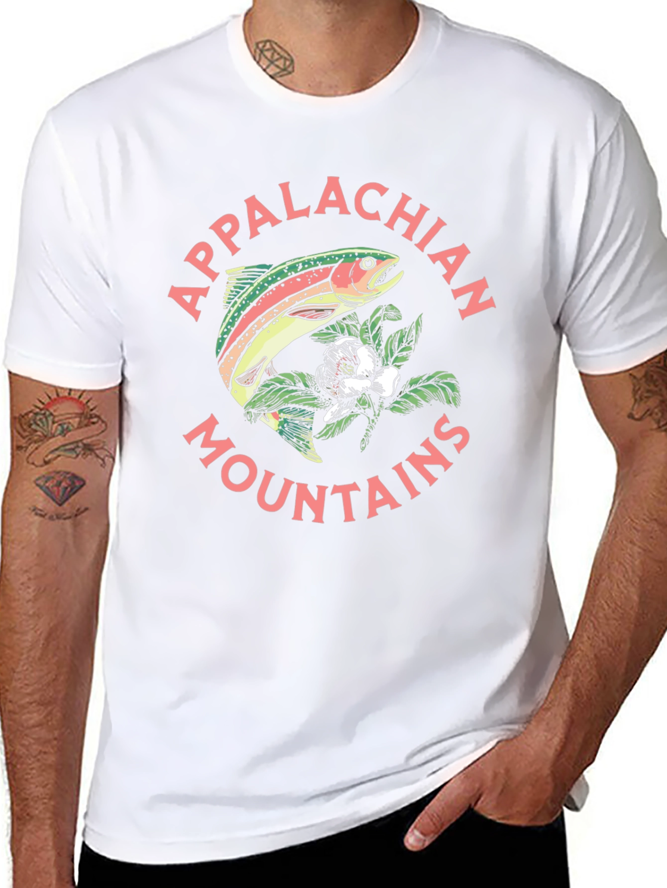 Appalachian Mountains Fish Graphic Tee