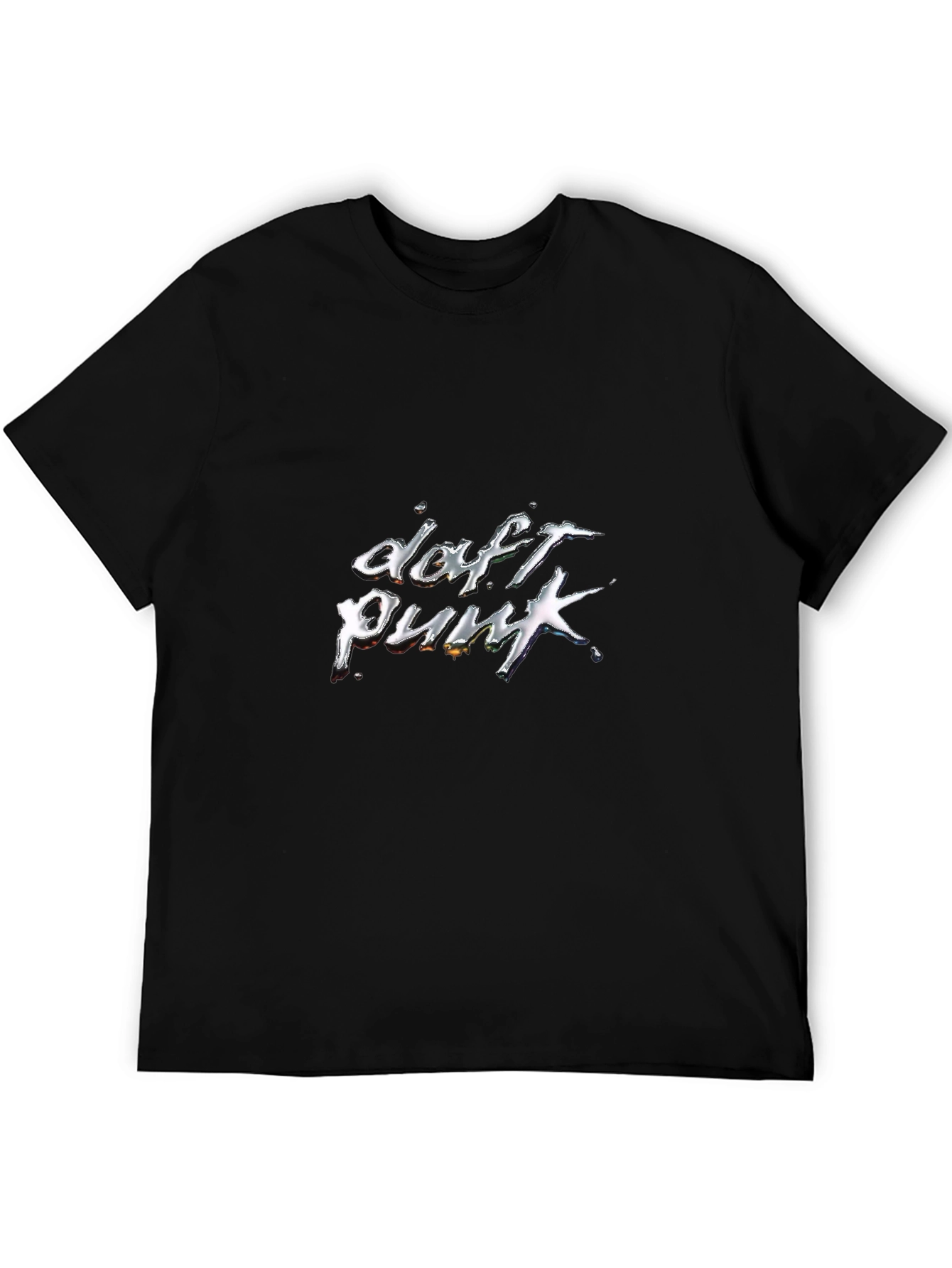 Daft Punk Graphic Tee - Black Cotton T-Shirt