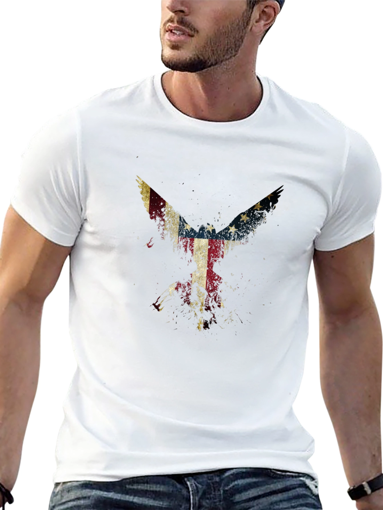 American Flag Eagle T-Shirt - Patriotic Design