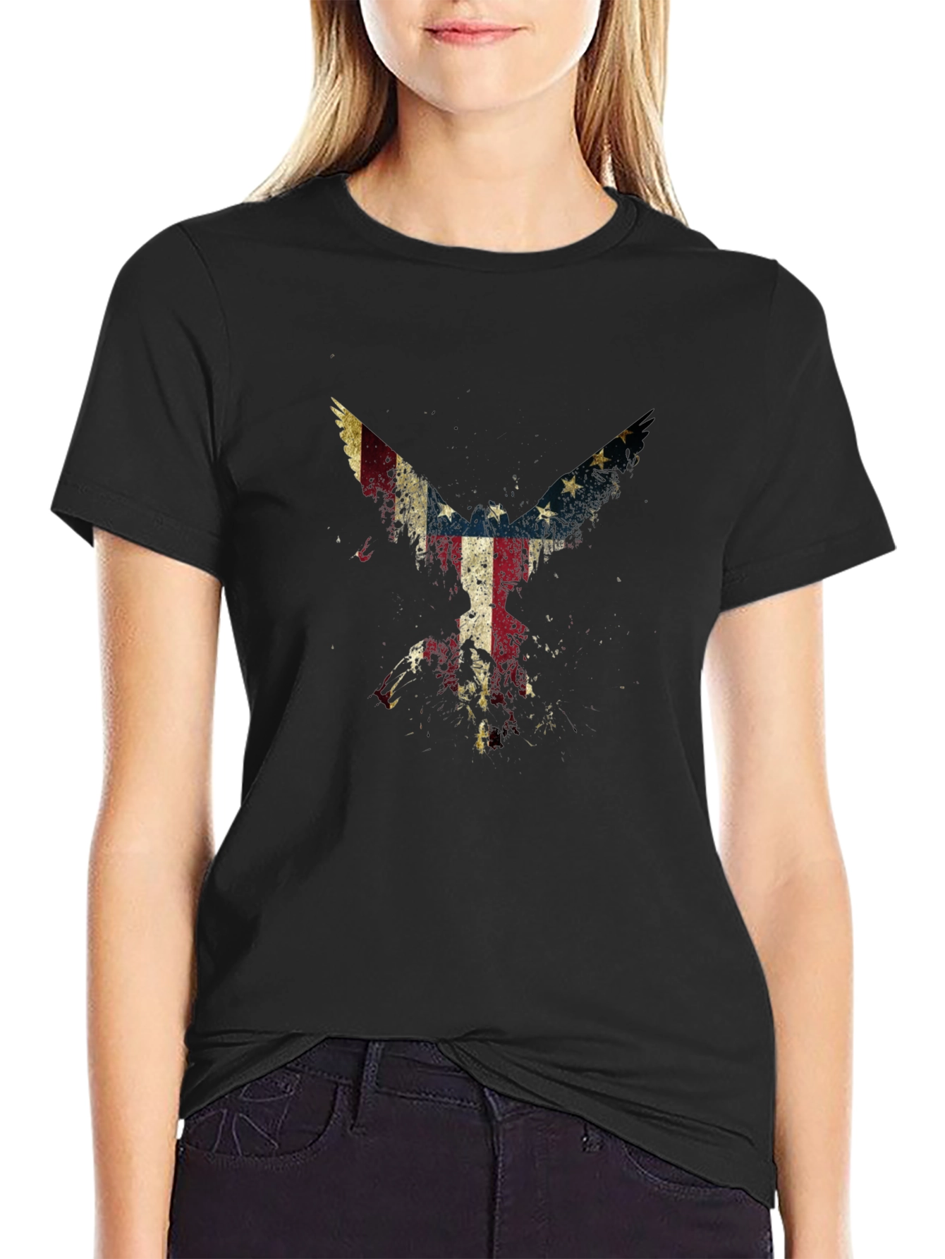 American Flag Eagle T-Shirt - Patriotic Design