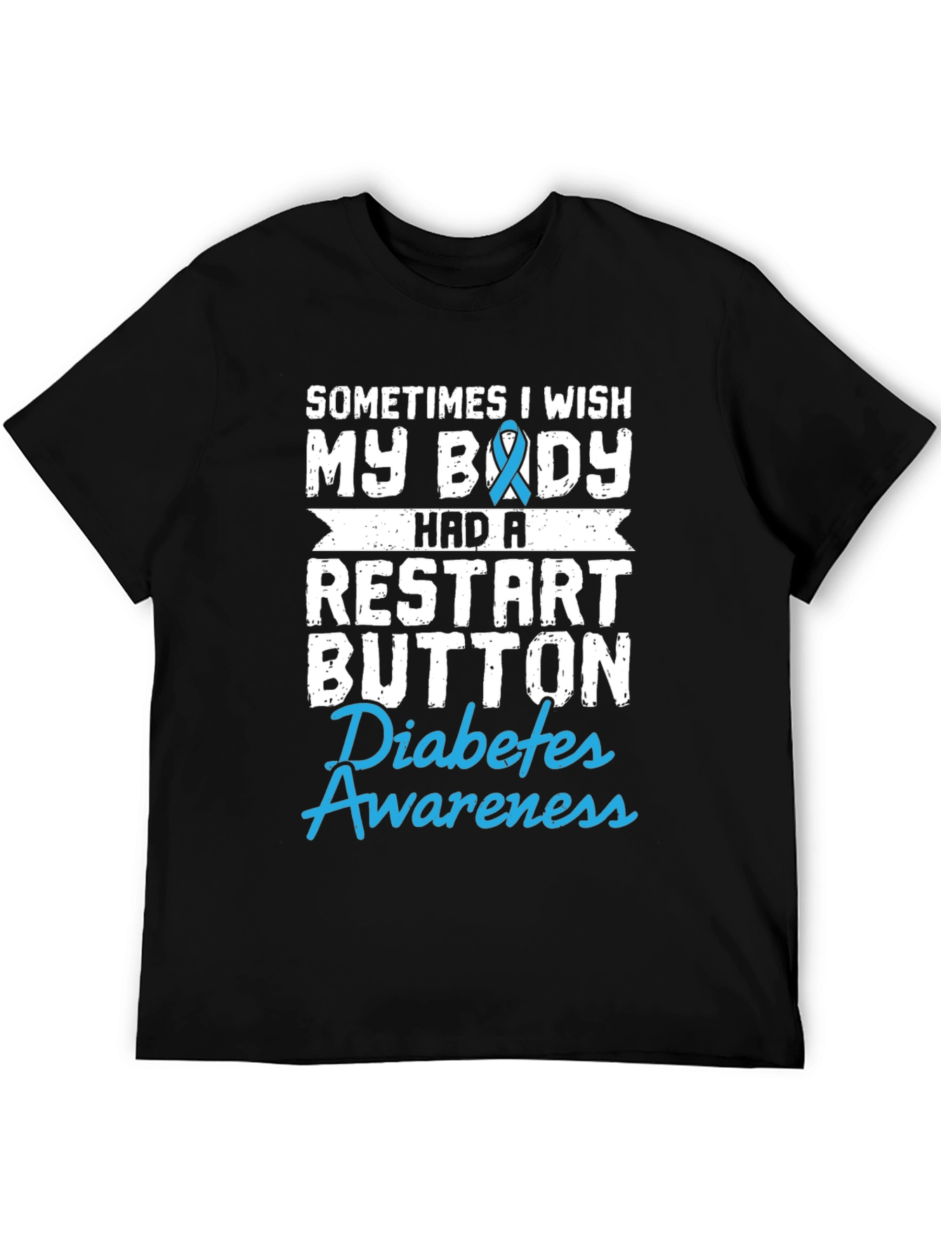 Diabetes Awareness T-Shirt Restart Button Wish