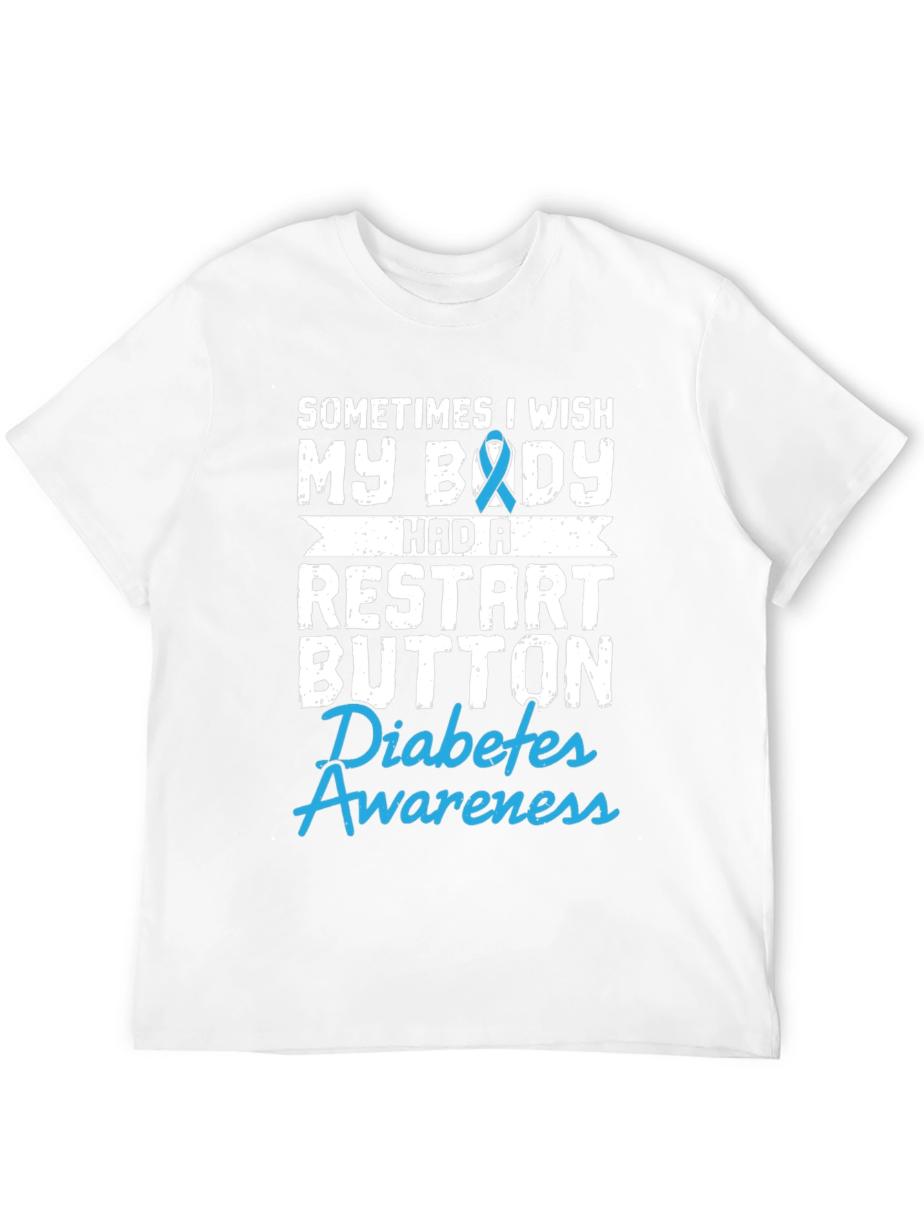 Diabetes Awareness T-Shirt Restart Button Wish