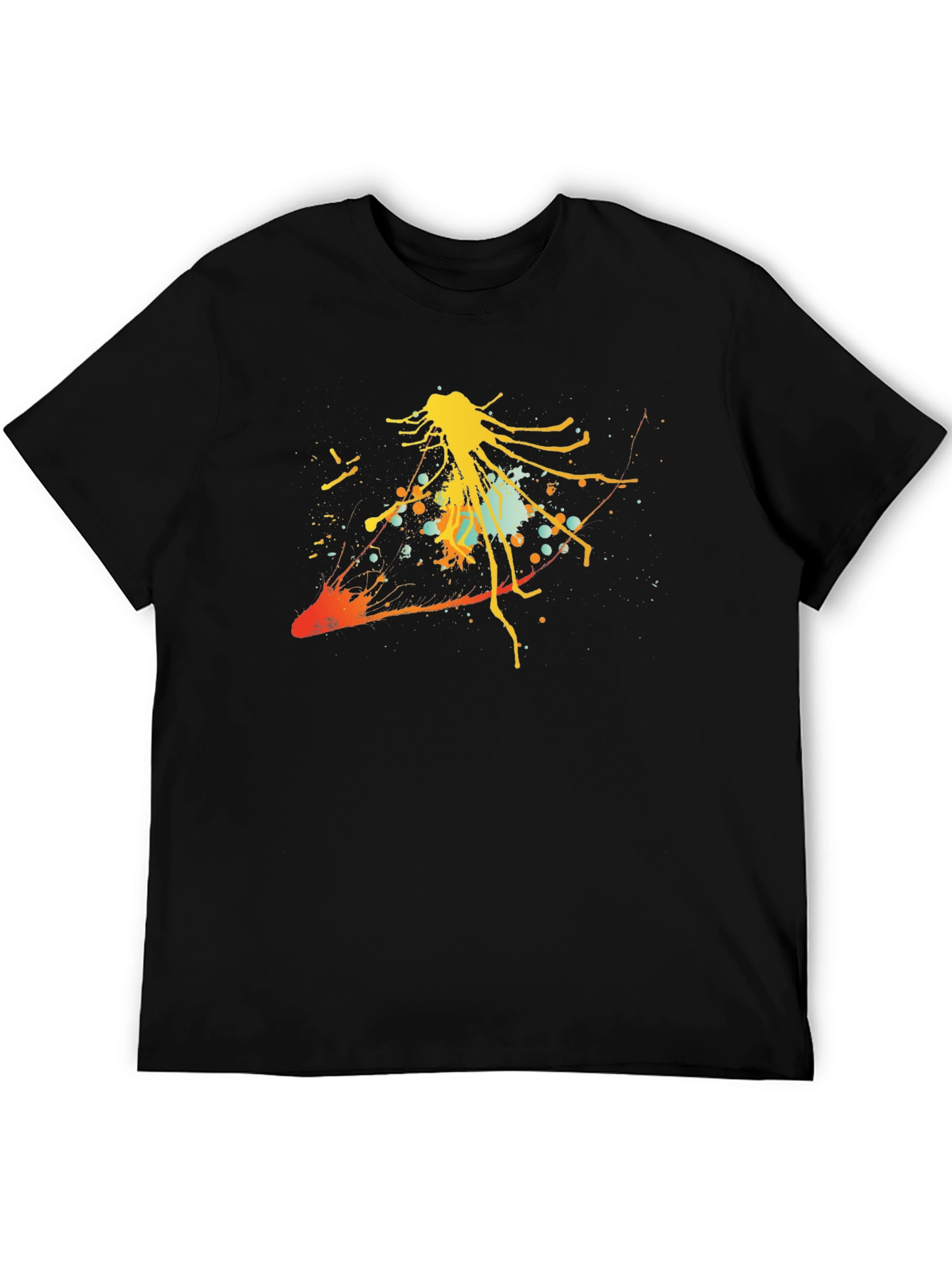 Abstract Art Black T-Shirt