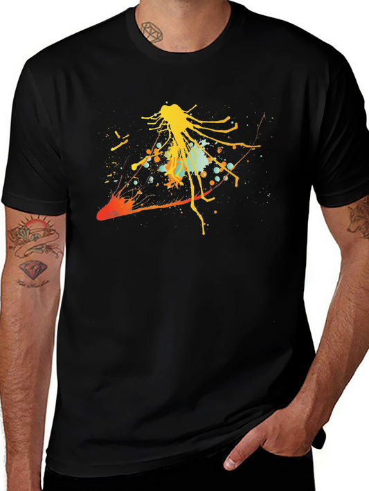 Abstract Art Black T-Shirt