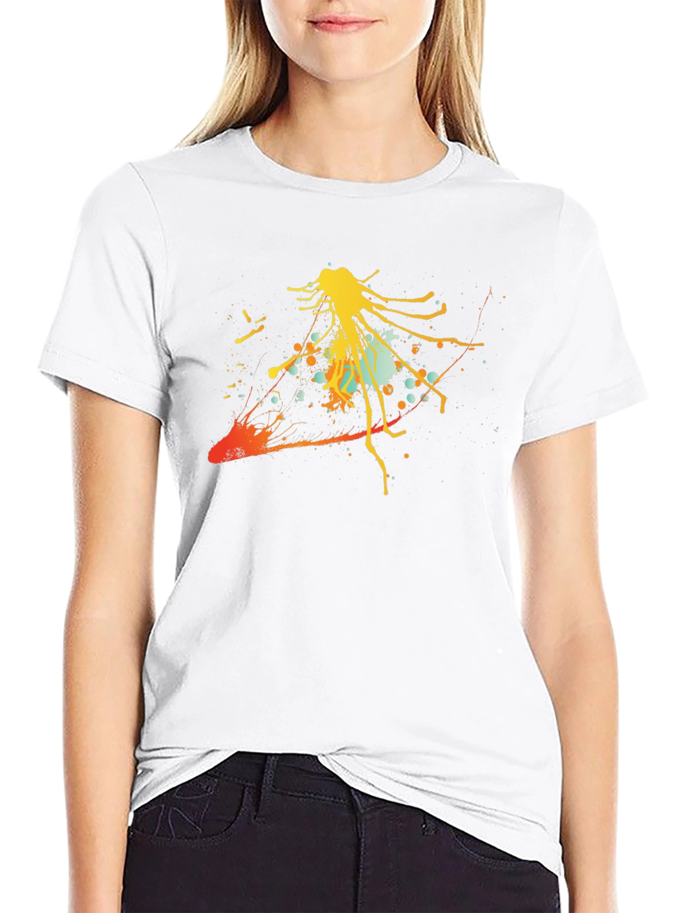 Abstract Art Black T-Shirt