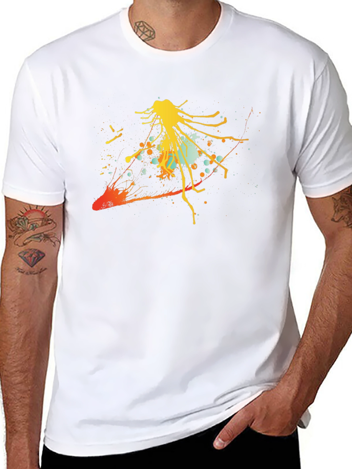 Abstract Art Black T-Shirt