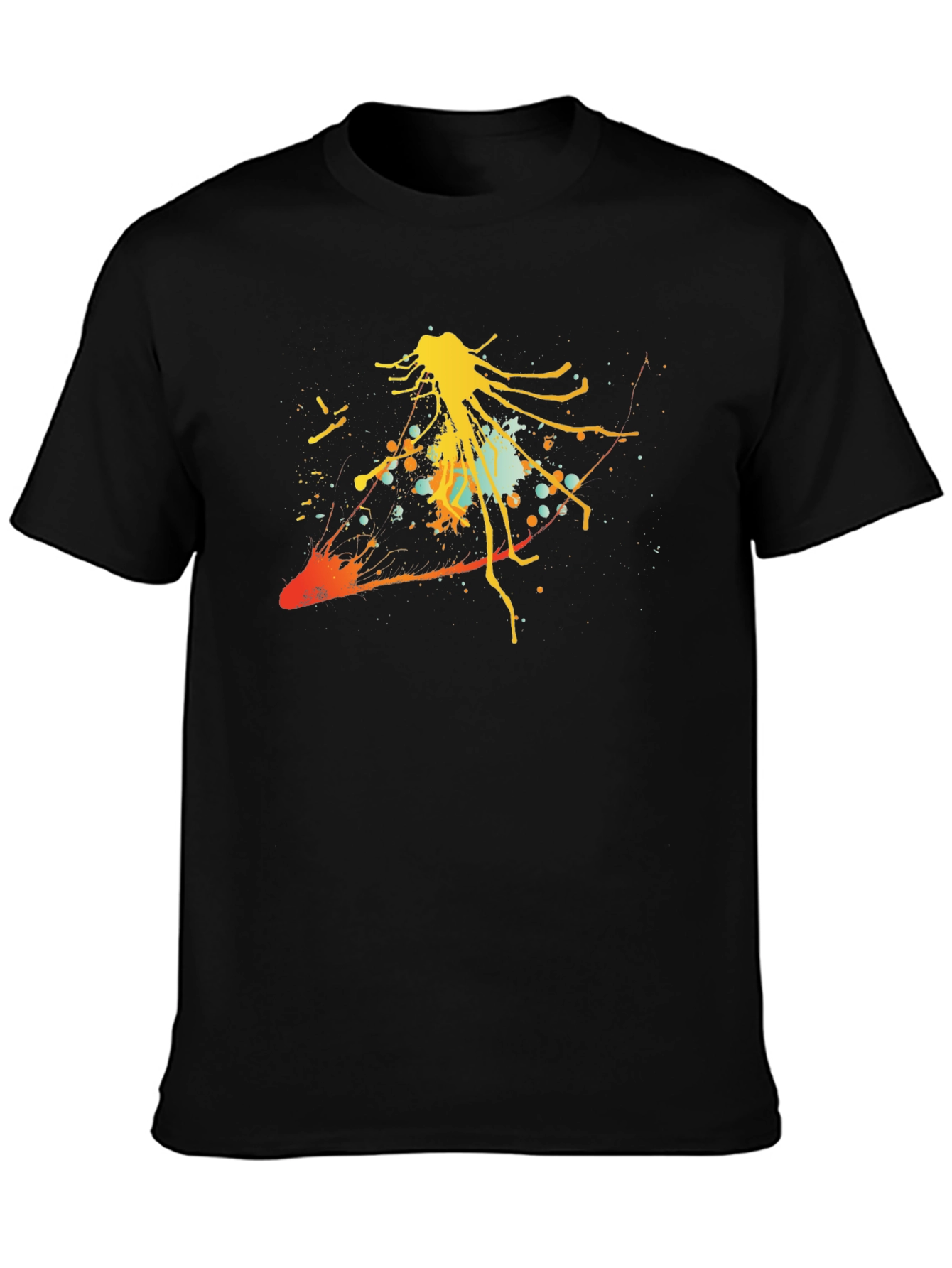 Abstract Art Black T-Shirt