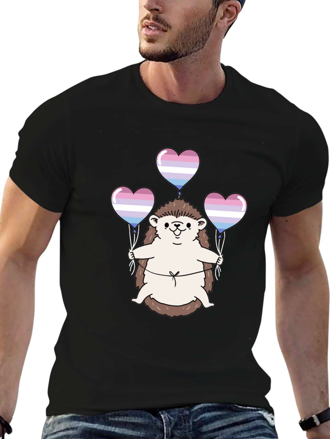Hedgehog Trans Pride T-Shirt