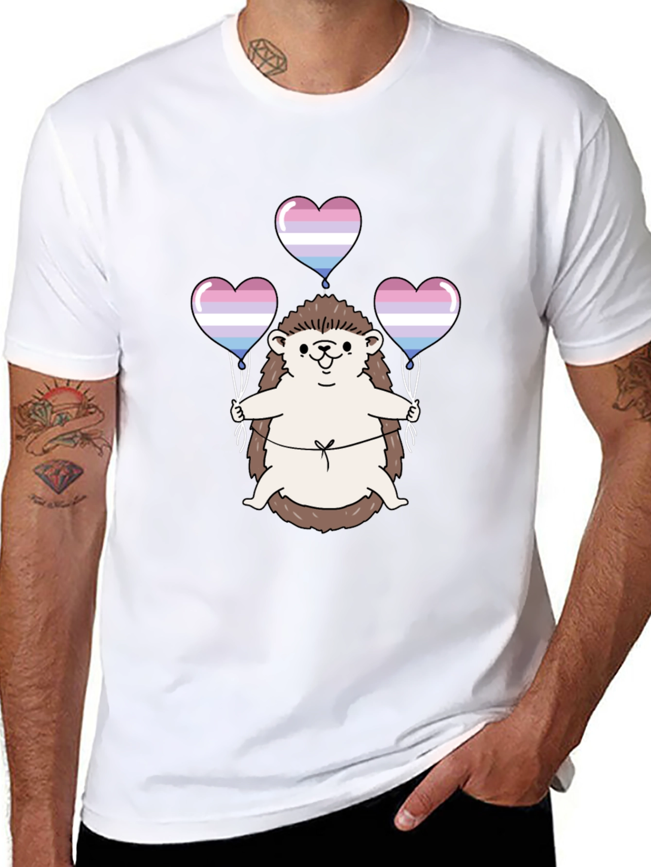 Hedgehog Trans Pride T-Shirt