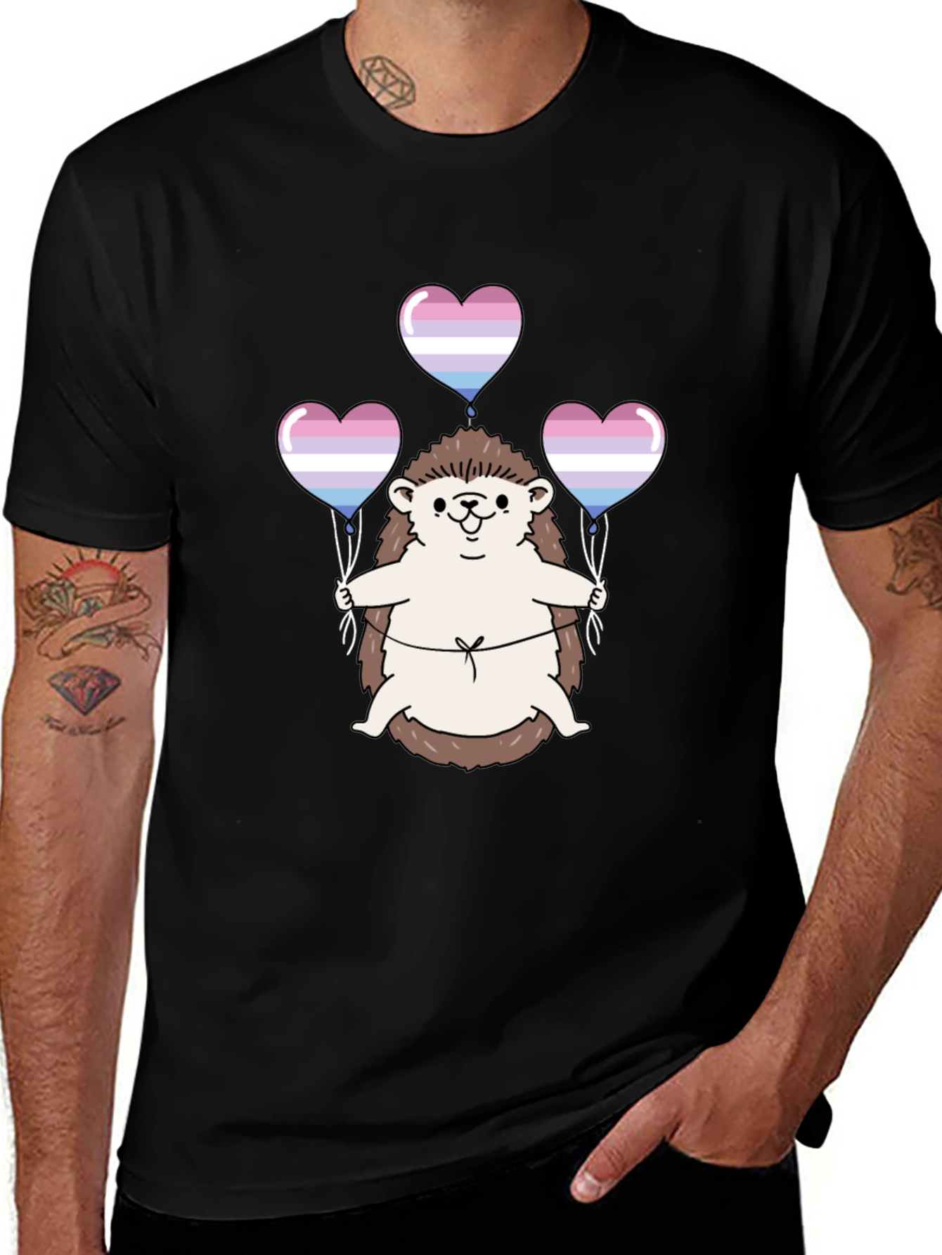 Hedgehog Trans Pride T-Shirt