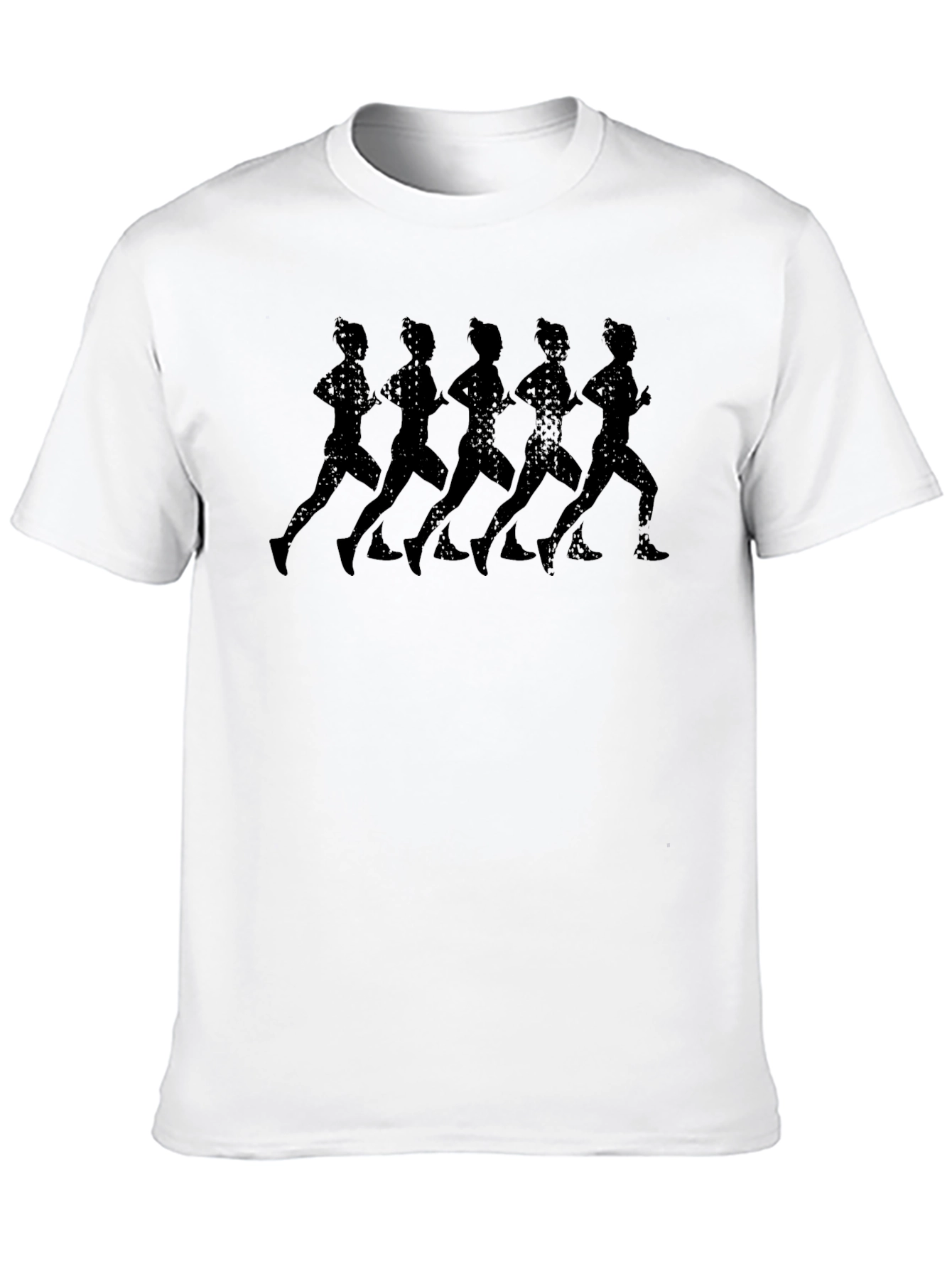 Runner Silhouette Graphic Tee - Black Unisex T-Shirt