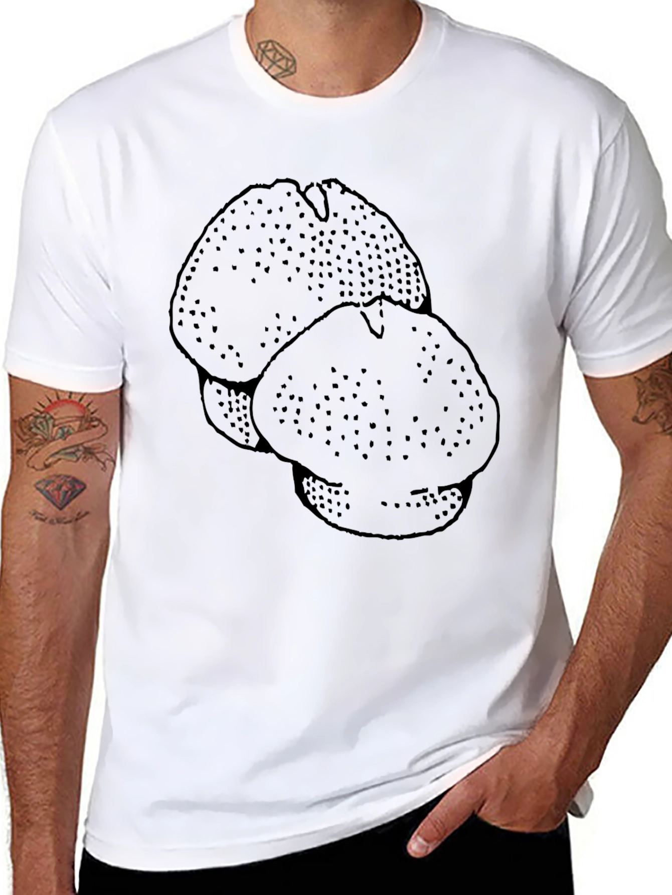 Black Morel Mushroom Graphic Tee