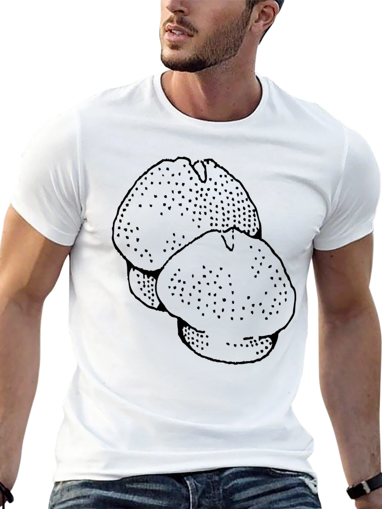 Black Morel Mushroom Graphic Tee