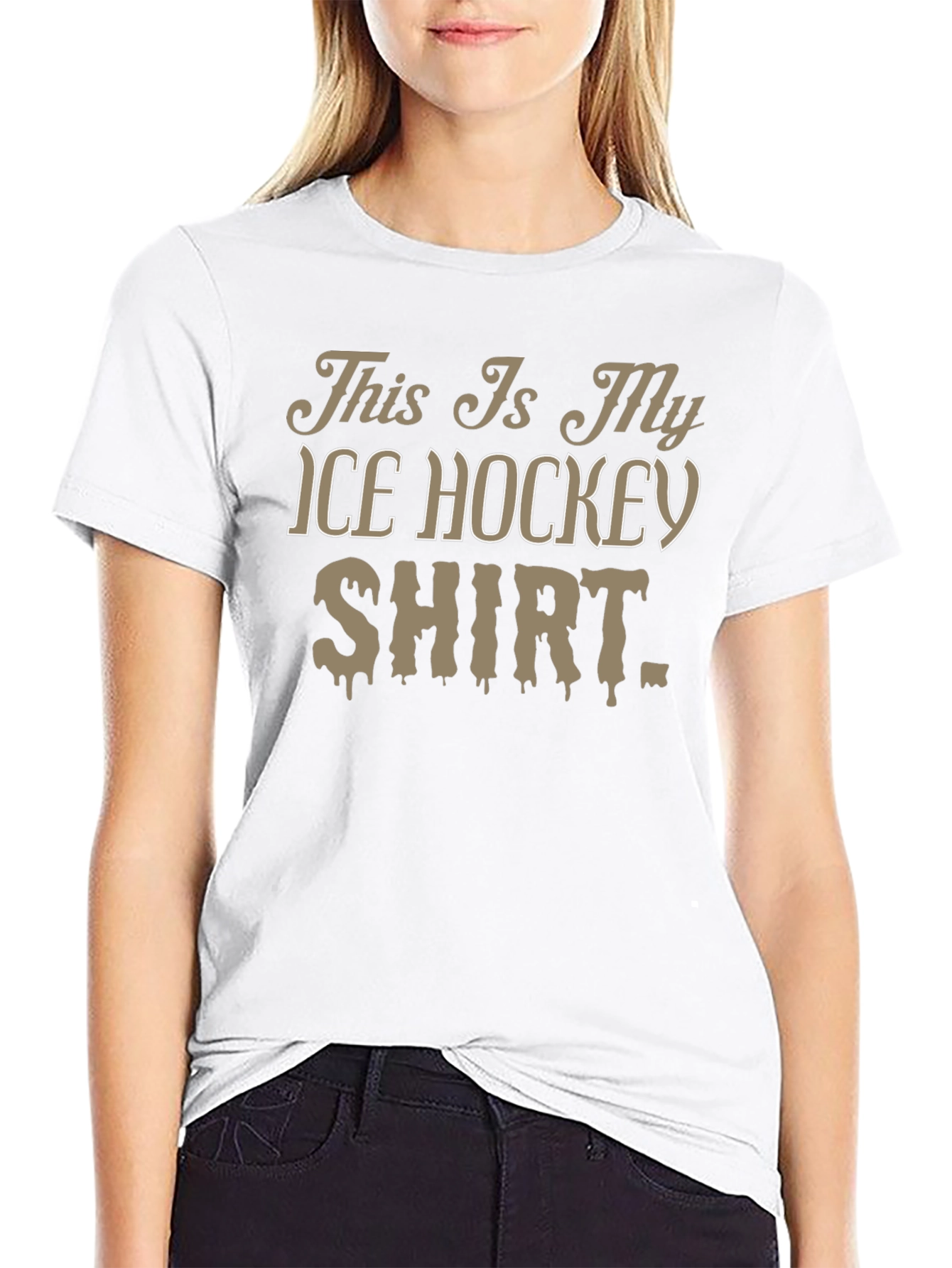 Ice Hockey Shirt Novelty T-Shirt