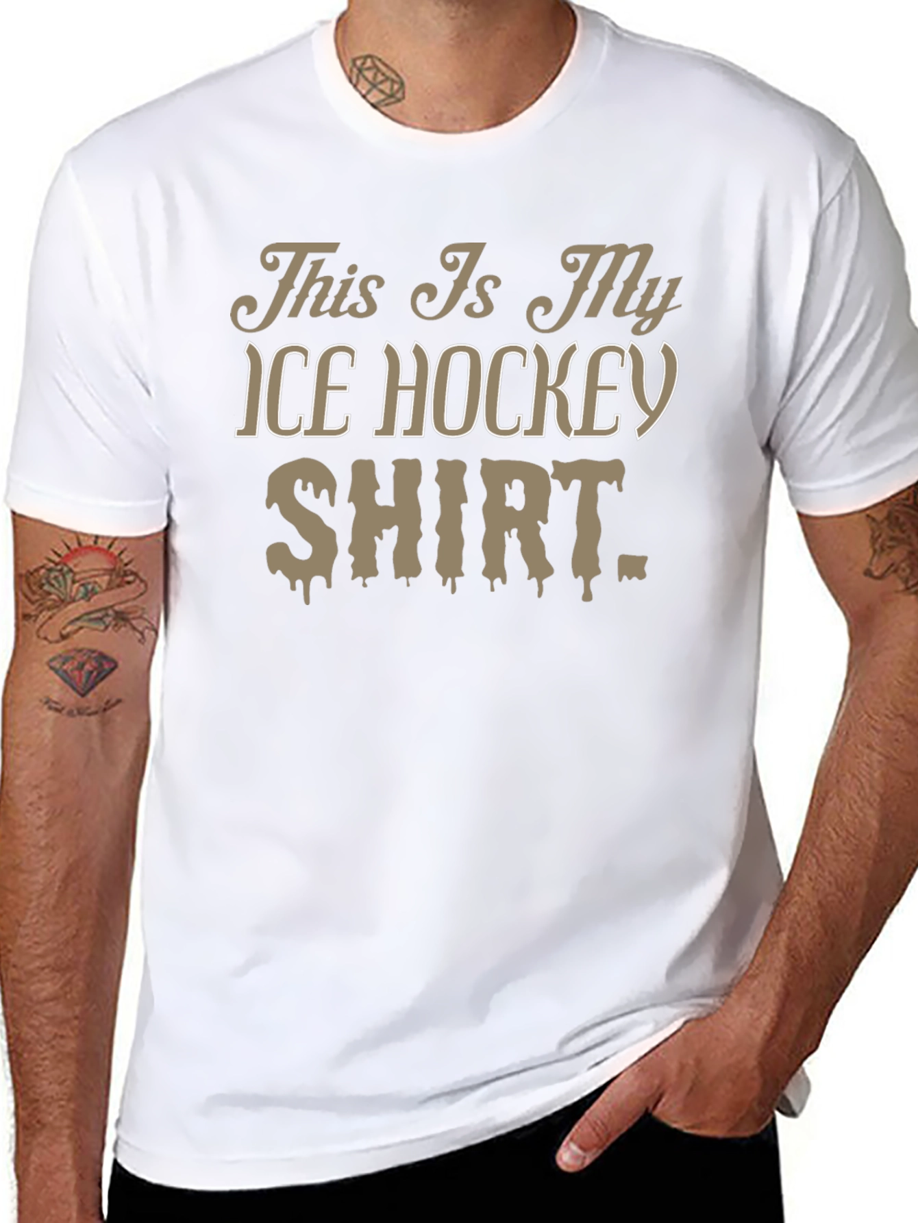 Ice Hockey Shirt Novelty T-Shirt