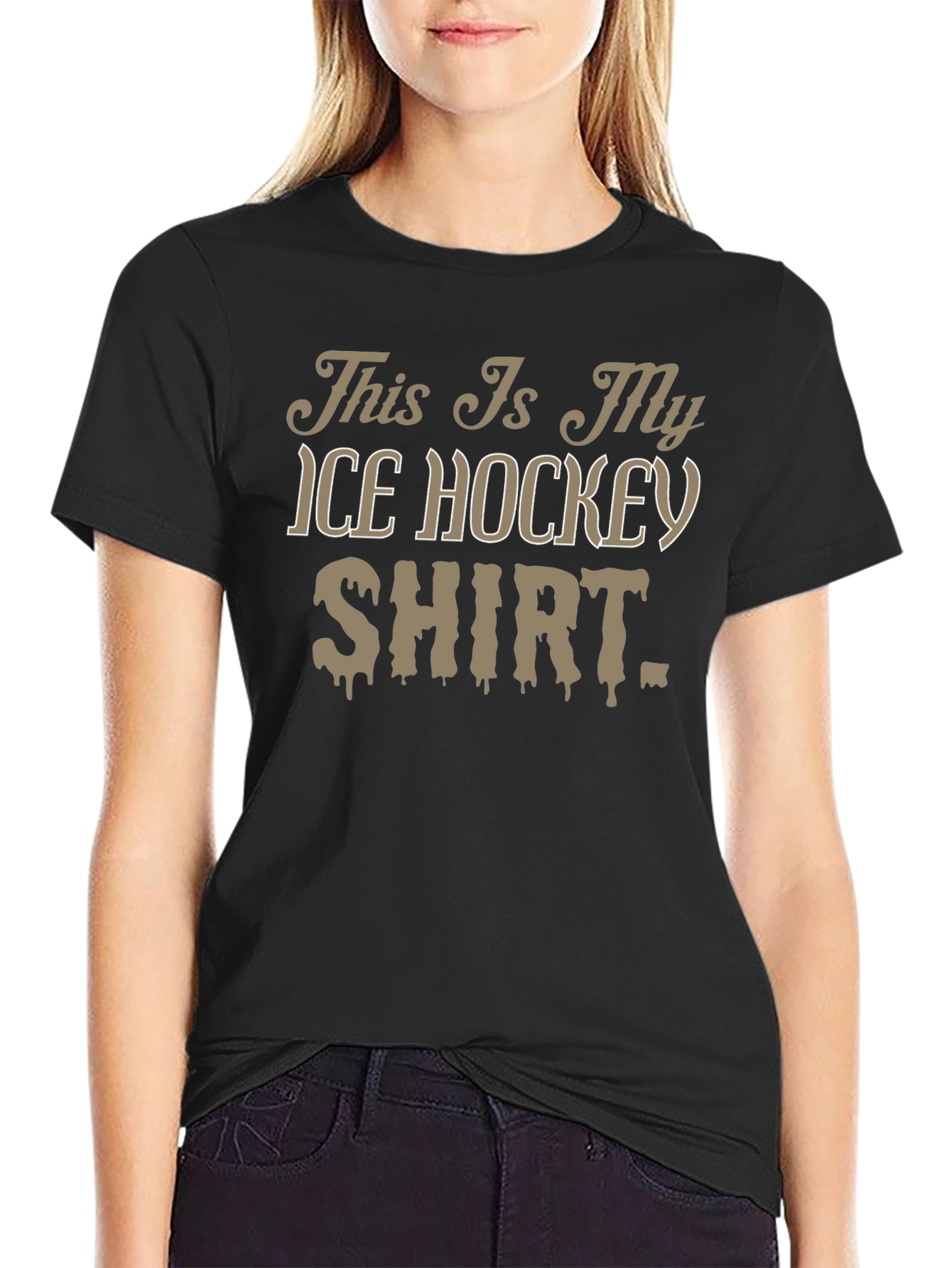 Ice Hockey Shirt Novelty T-Shirt